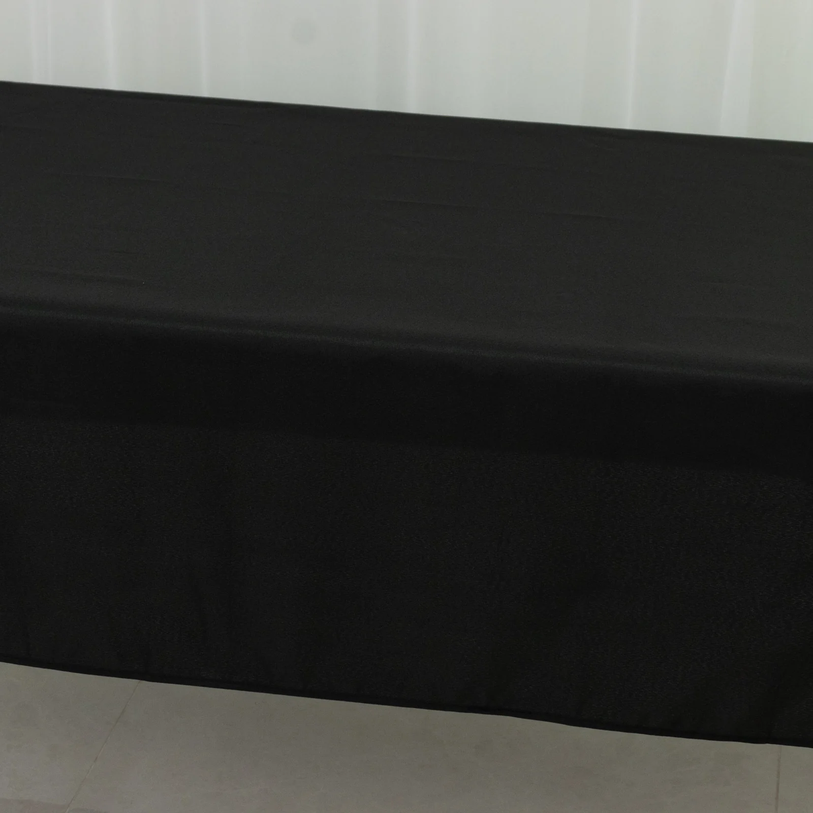 Black Polyester Rectangle Tablecloth 60"×84" – Wrinkle-Resistant, Durable Party / Event Table Cover - Image 9