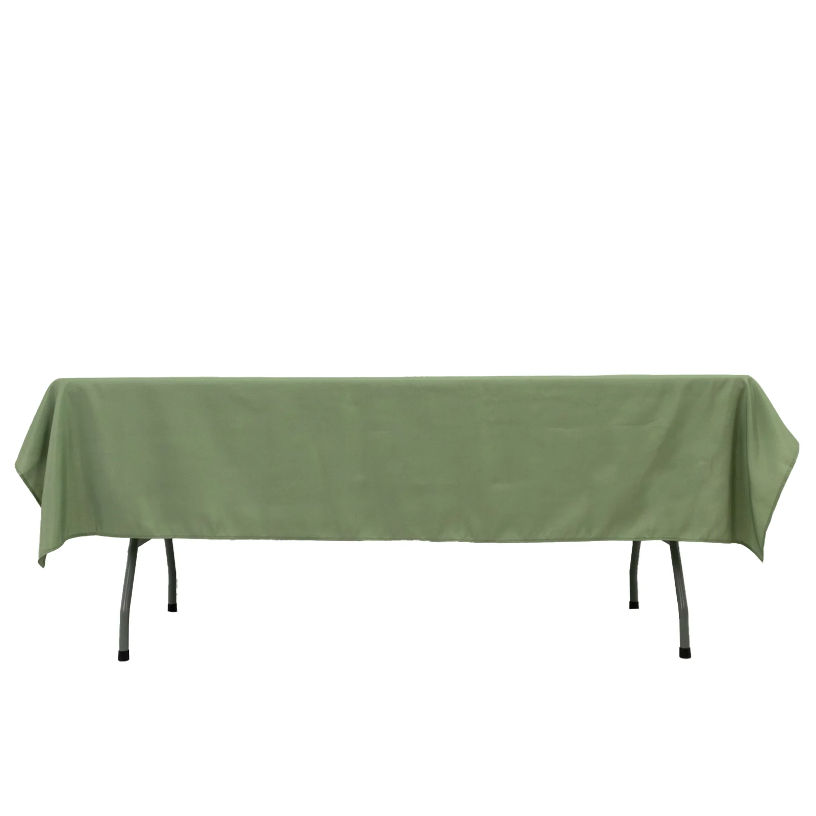 Dusty Sage Green Polyester Rectangle Tablecloth 60"×84" – Wrinkle-Resistant, Durable Party / Event Table Cover - Image 7