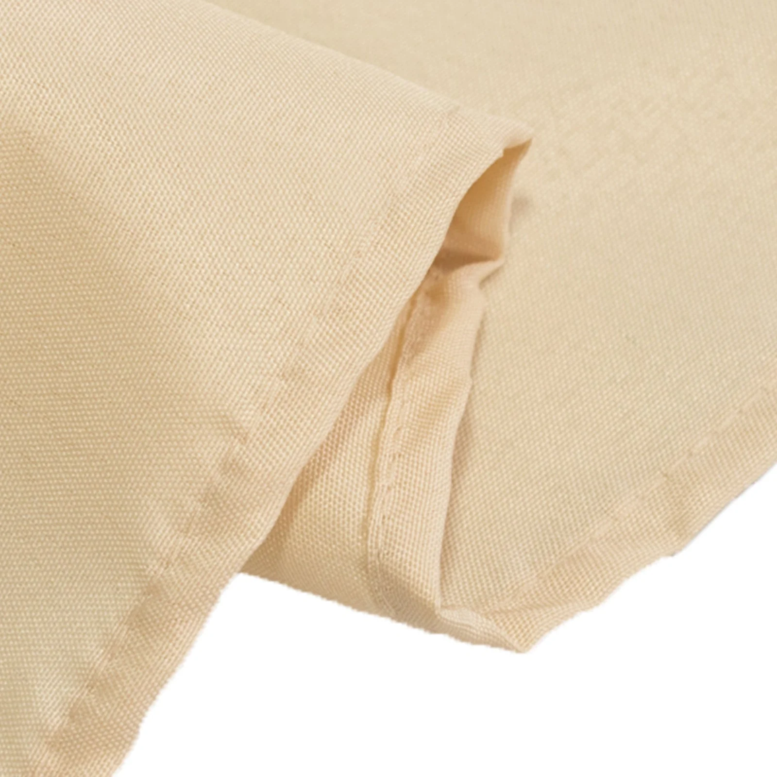 Polyester Rectangle Tablecloth 72"x120" Beige with Wrinkle-Resistant Finish - Reusable Table Cover - Image 8