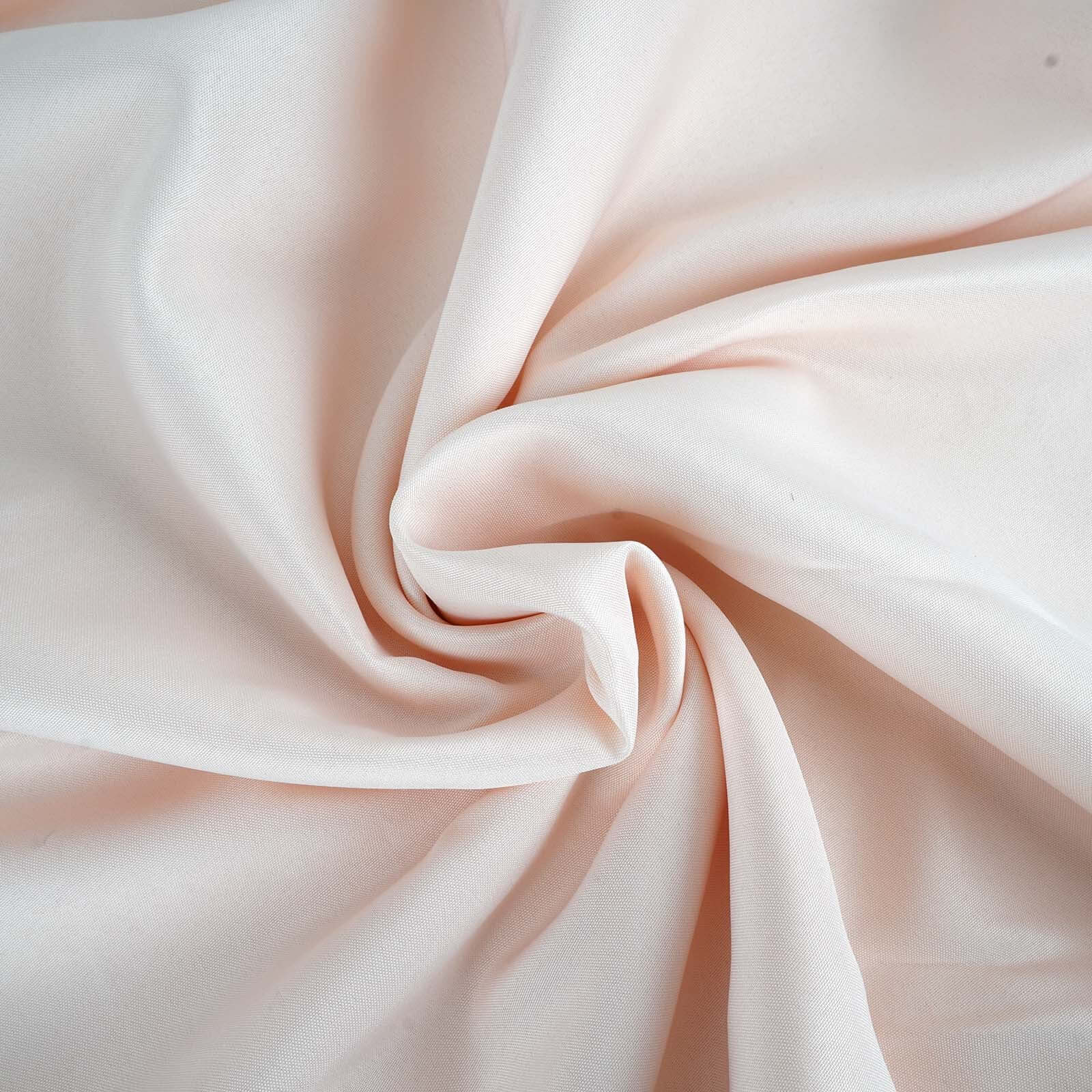 Polyester Rectangle Tablecloth 72"x120" Blush with Wrinkle-Resistant Finish - Reusable Table Cover - Image 3