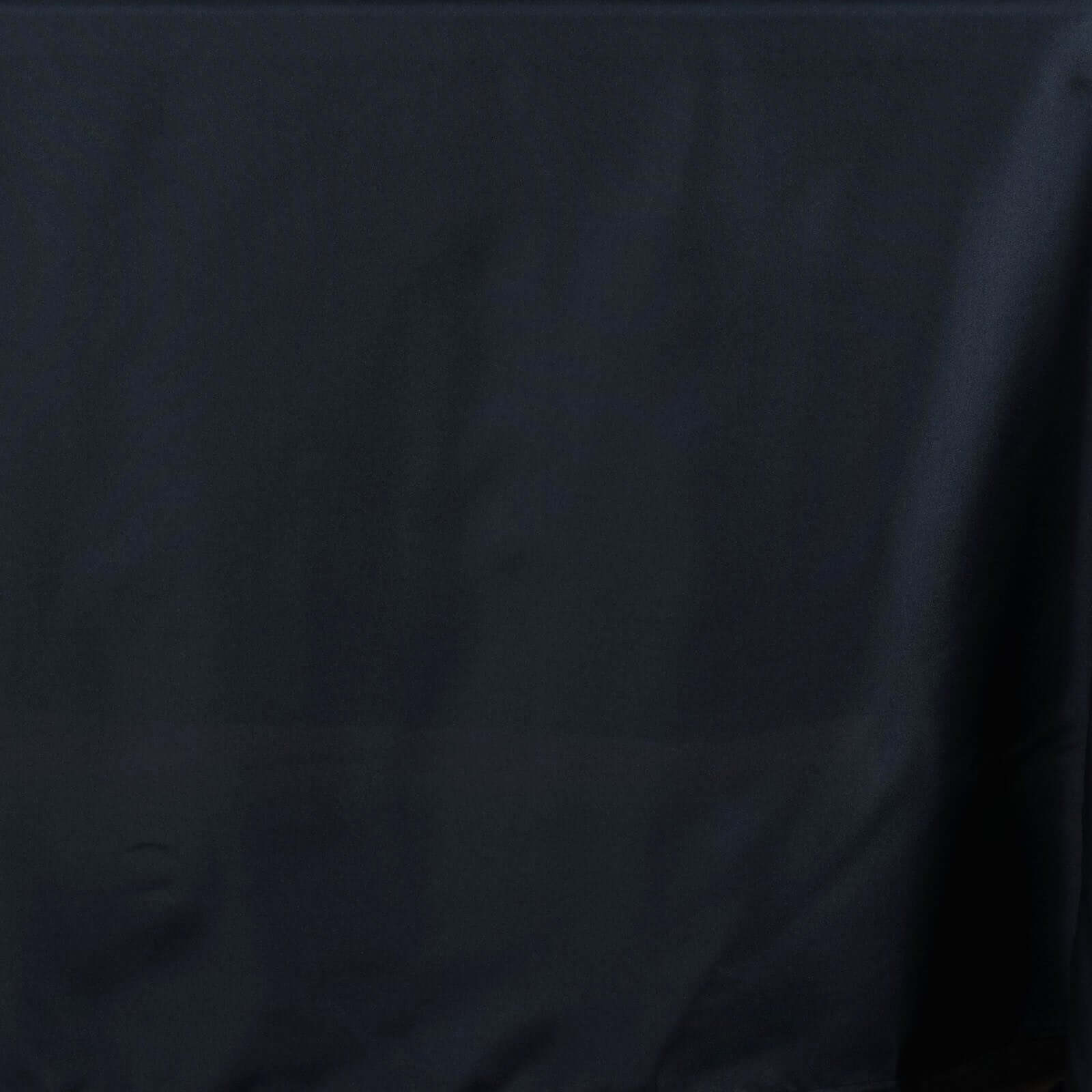 Polyester Rectangle Tablecloth 90"x132" Black with Rounded Corners - Seamless Finish - Image 8