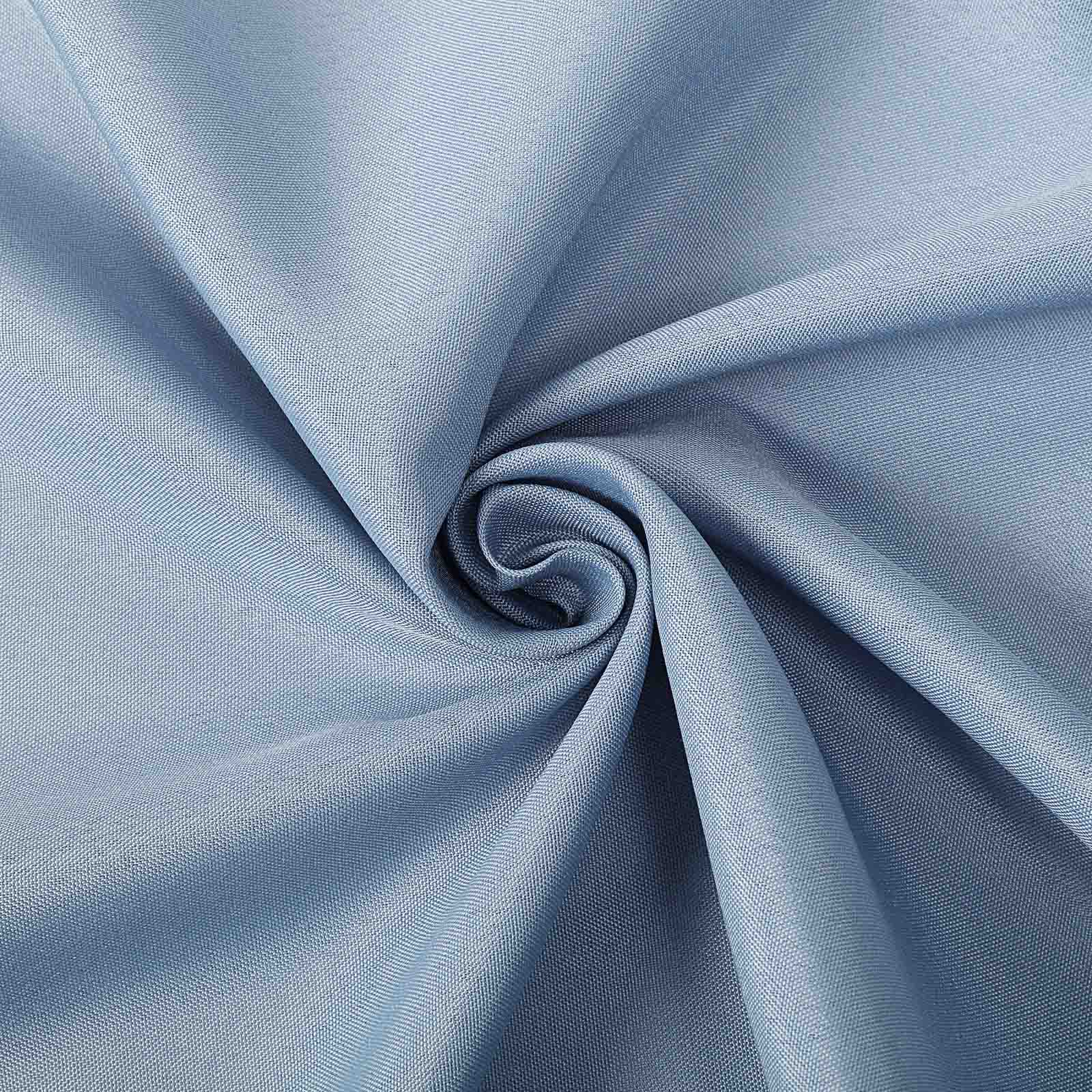 Polyester Rectangle Tablecloth 90"x132" Dusty Blue with Seamless Finish - Image 8