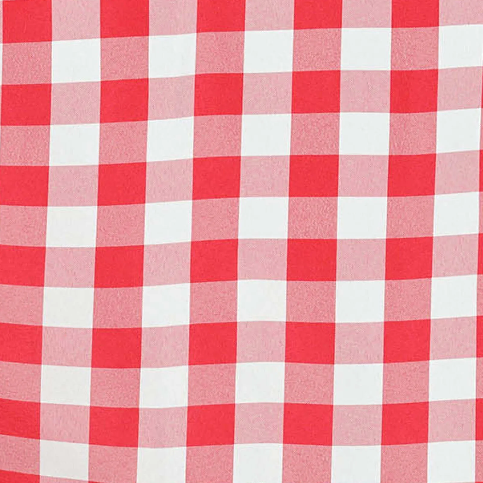 Polyester Rectangle Tablecloth 90"x132" White/Red Checkered Buffalo Plaid Design - Seamless Rustic Decor for Events - Image 7