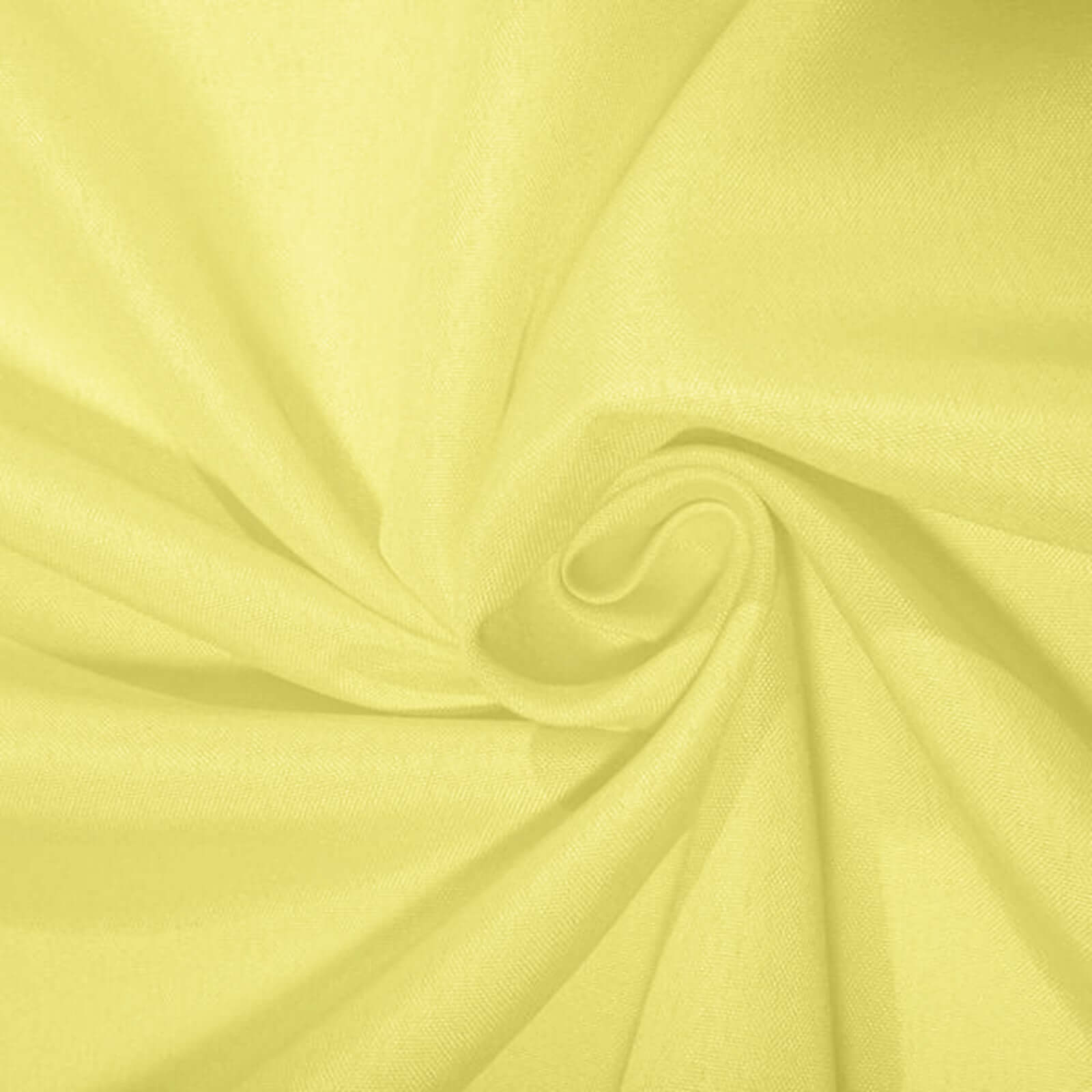 Polyester Rectangle Tablecloth 90"x132" Yellow with Seamless Finish - Image 7