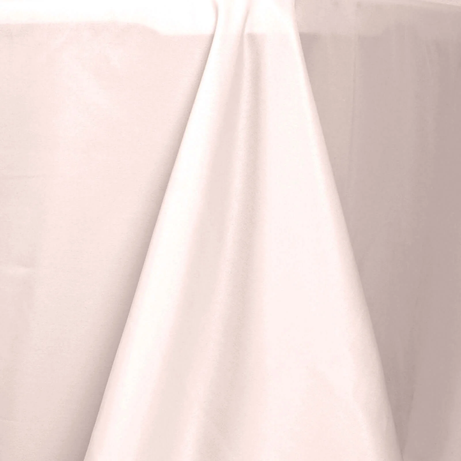 Polyester Rectangle Tablecloth 90"x156" Blush with Seamless Finish - Image 3