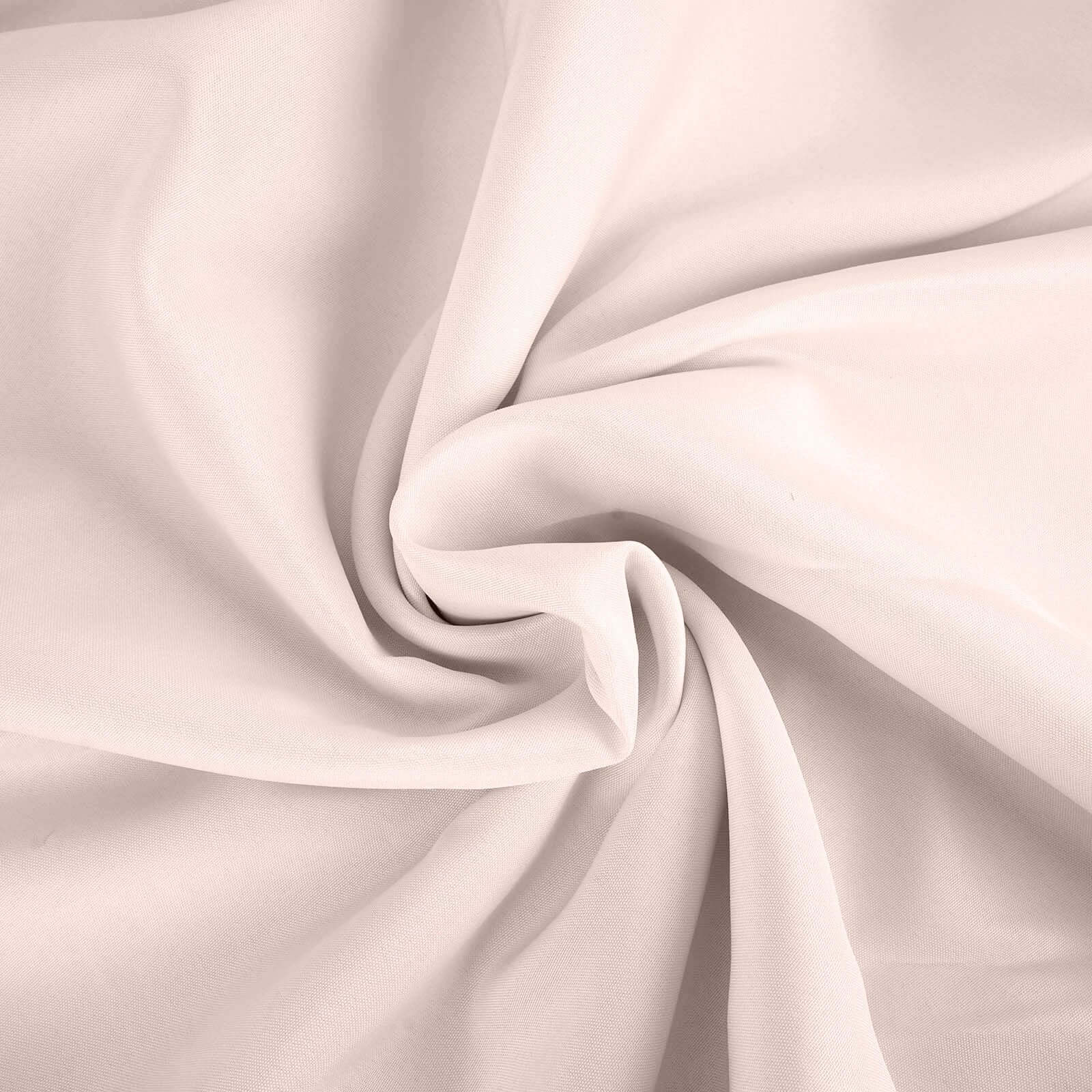 Polyester Rectangle Tablecloth 90"x156" Blush with Seamless Finish - Image 7
