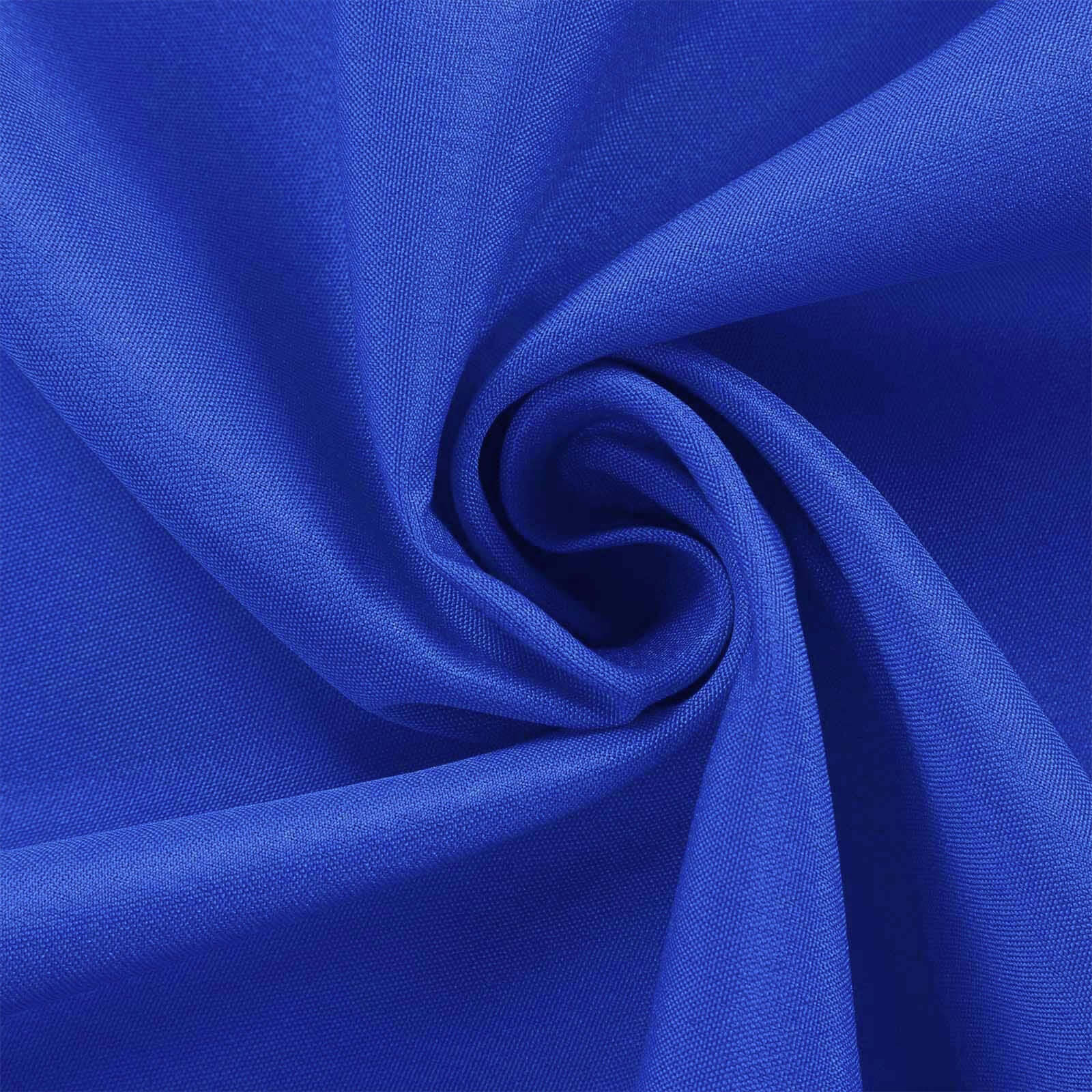 Polyester Rectangle Tablecloth 90"x156" Royal Blue with Seamless Finish - Image 3