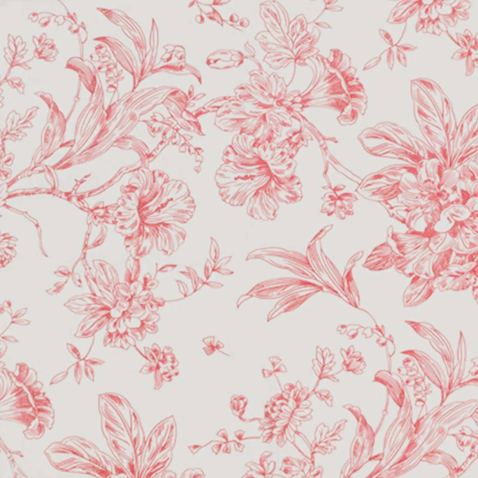 Polyester Rectangular Tablecloth 90"x132" White with Pink French Toile Pattern - Sophisticated Seamless Table Cover for Chic Weddings & Events - Image 9