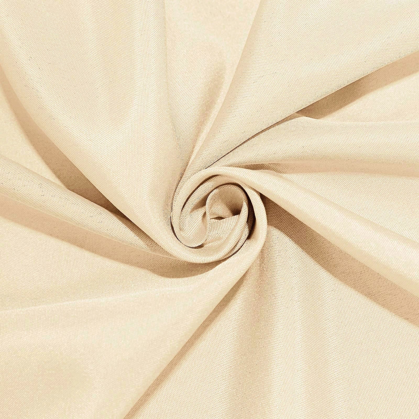 Polyester Round Tablecloth 108" Beige - Durable and Stain-Resistant for Easy Maintenance - Image 7