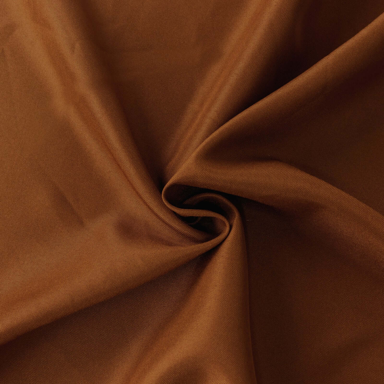 Polyester Round Tablecloth 108" Cinnamon Brown - Durable and Stain-Resistant for Easy Maintenance - Image 8