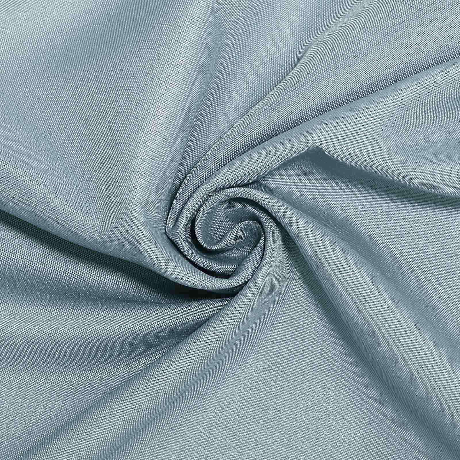 Polyester Round Tablecloth 108" Dusty Blue - Durable and Stain-Resistant for Easy Maintenance - Image 8