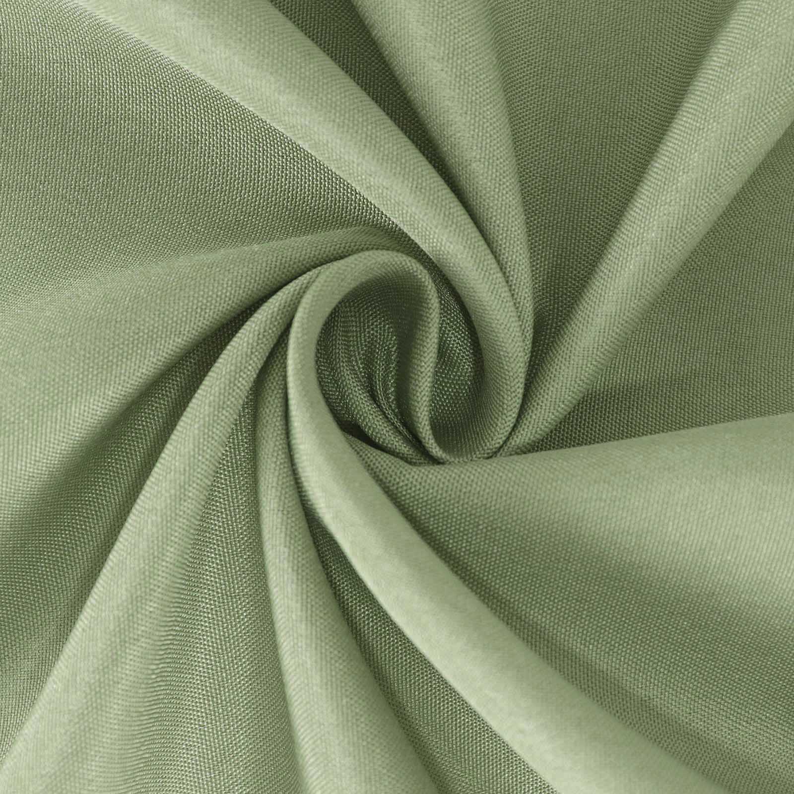Polyester Round Tablecloth 108" Dusty Sage Green - Durable and Stain-Resistant for Easy Maintenance - Image 7