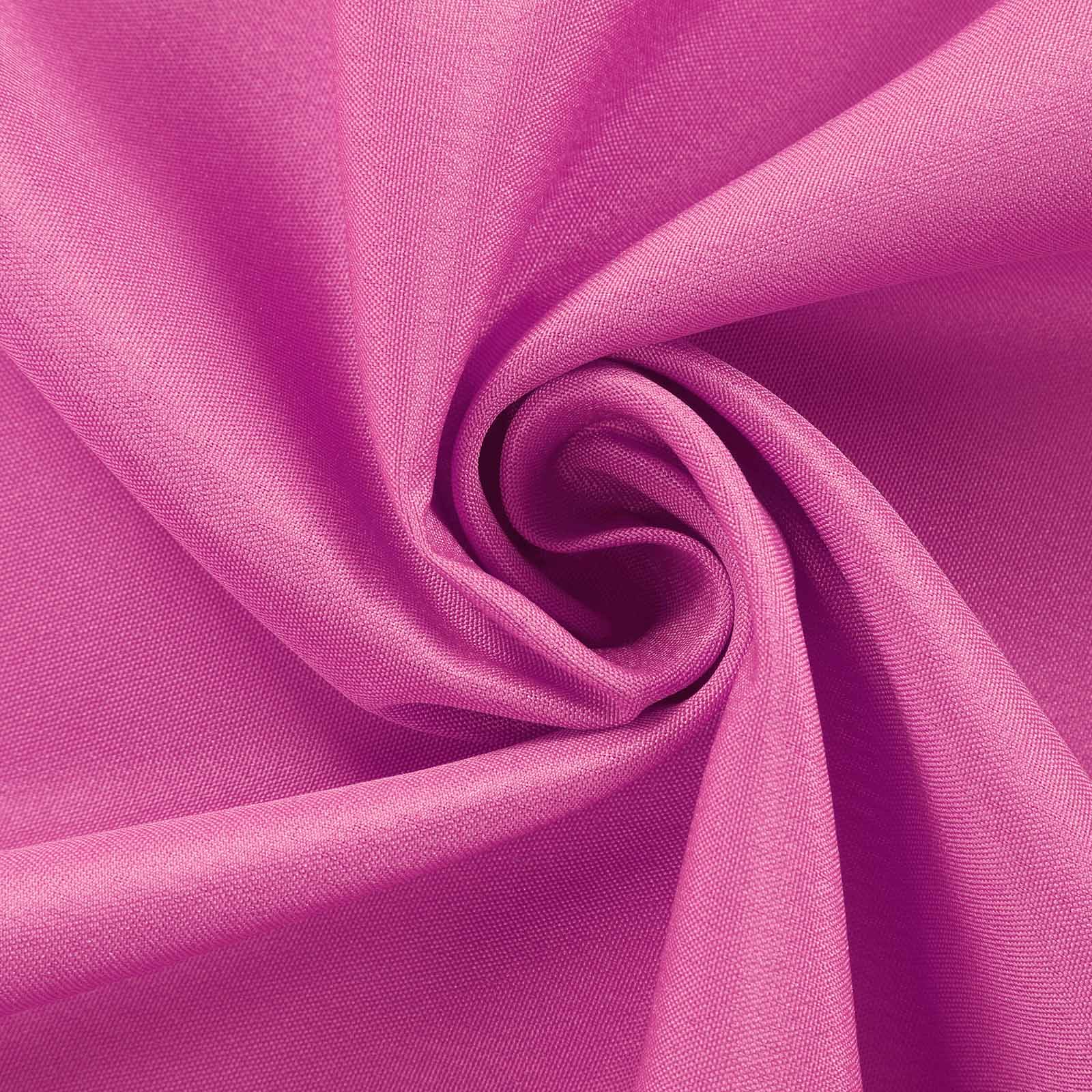 Polyester Round Tablecloth 108" Fuchsia - Durable and Stain-Resistant for Easy Maintenance - Image 7