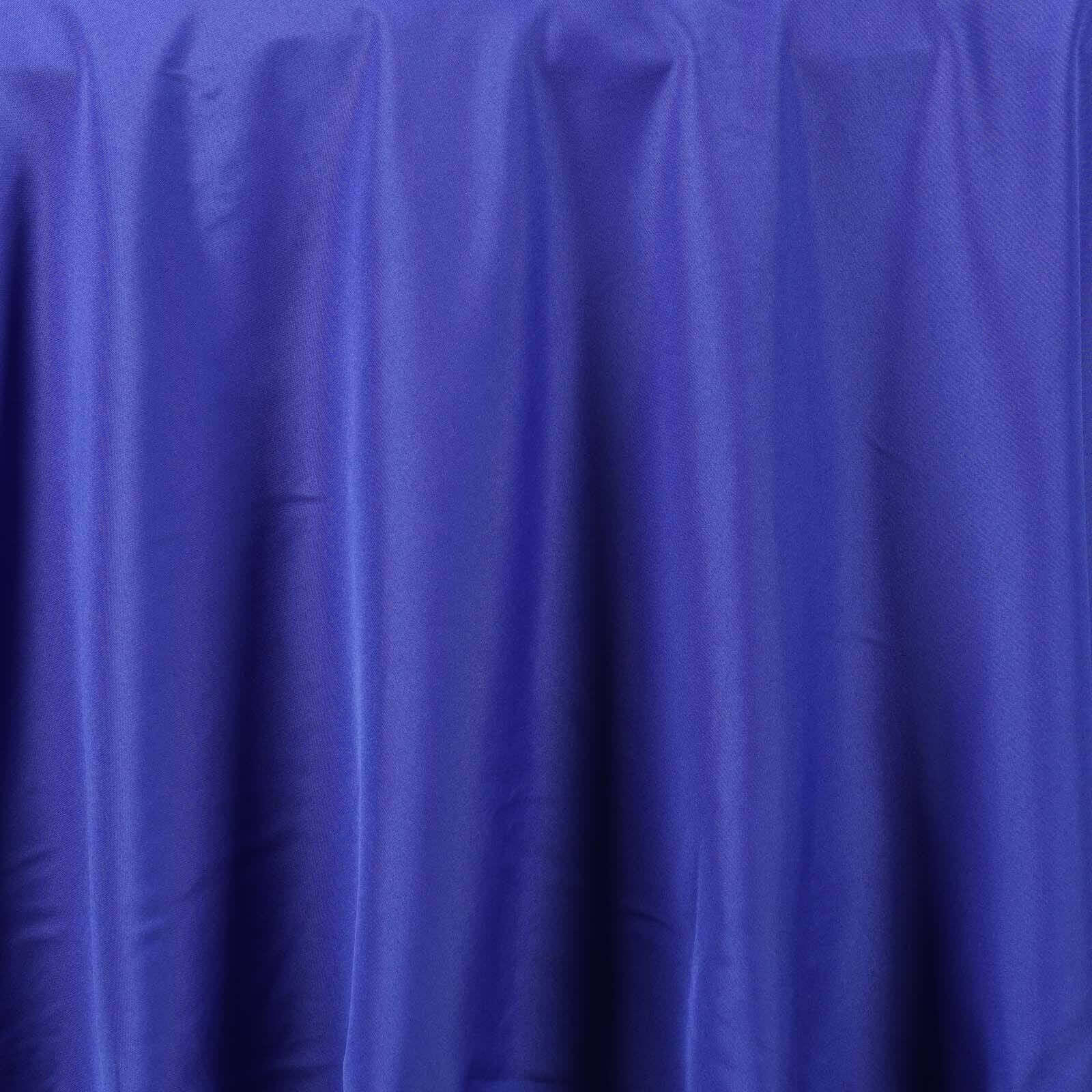 Polyester Round Tablecloth 108" Royal Blue - Durable and Stain-Resistant for Easy Maintenance - Image 3