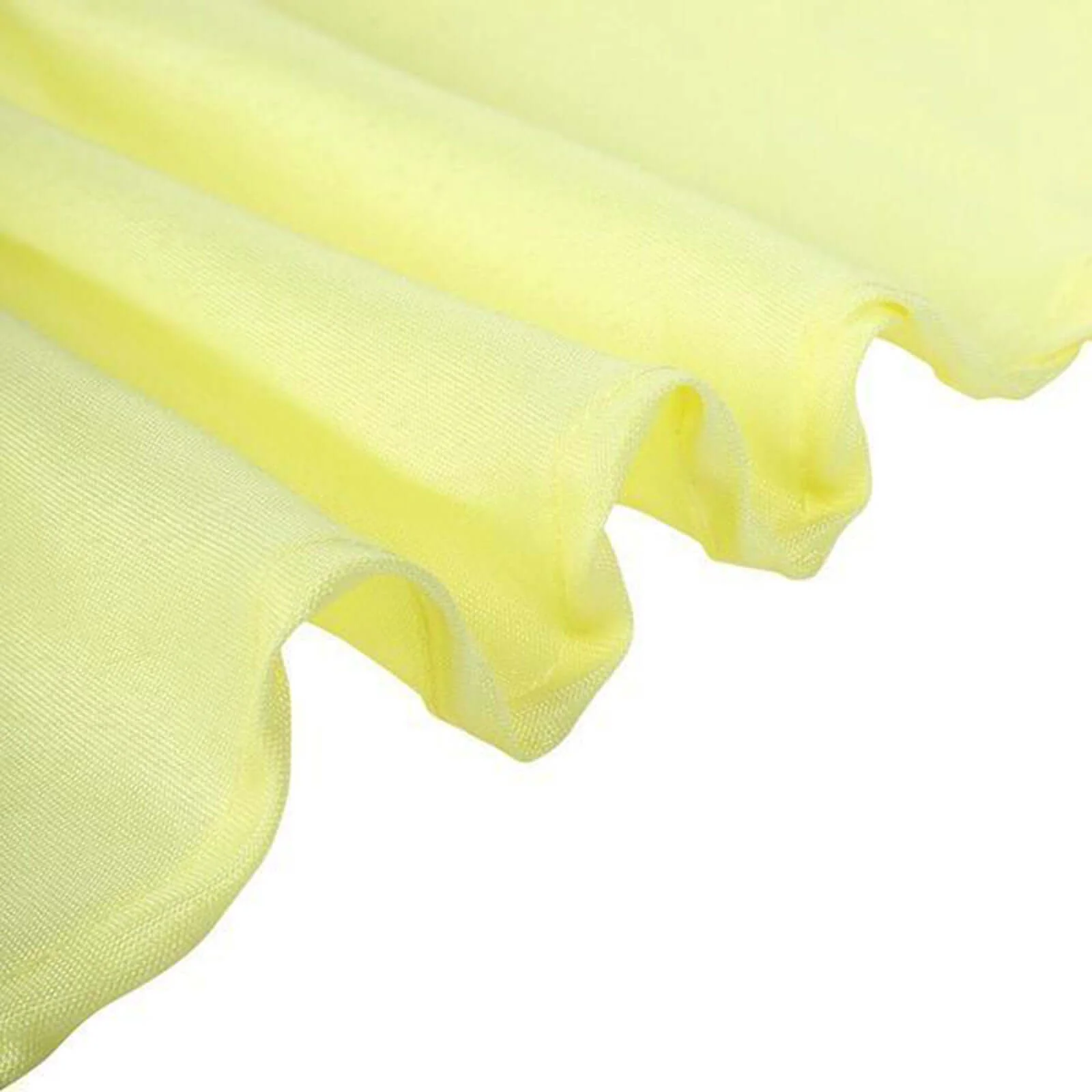Polyester Round Tablecloth 108" Yellow - Durable and Stain-Resistant for Easy Maintenance - Image 7