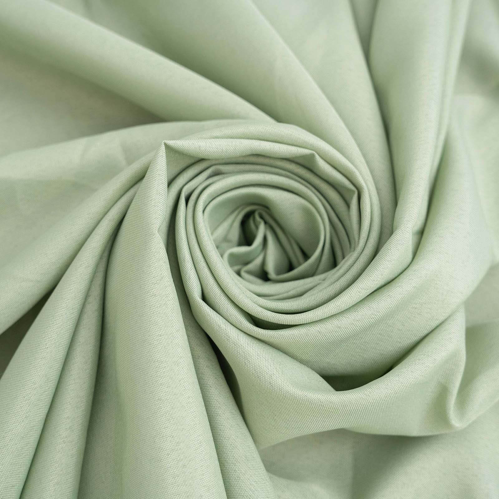 Polyester Round Tablecloth 120" Sage Green - Durable & Seamless Table Cover - Image 8