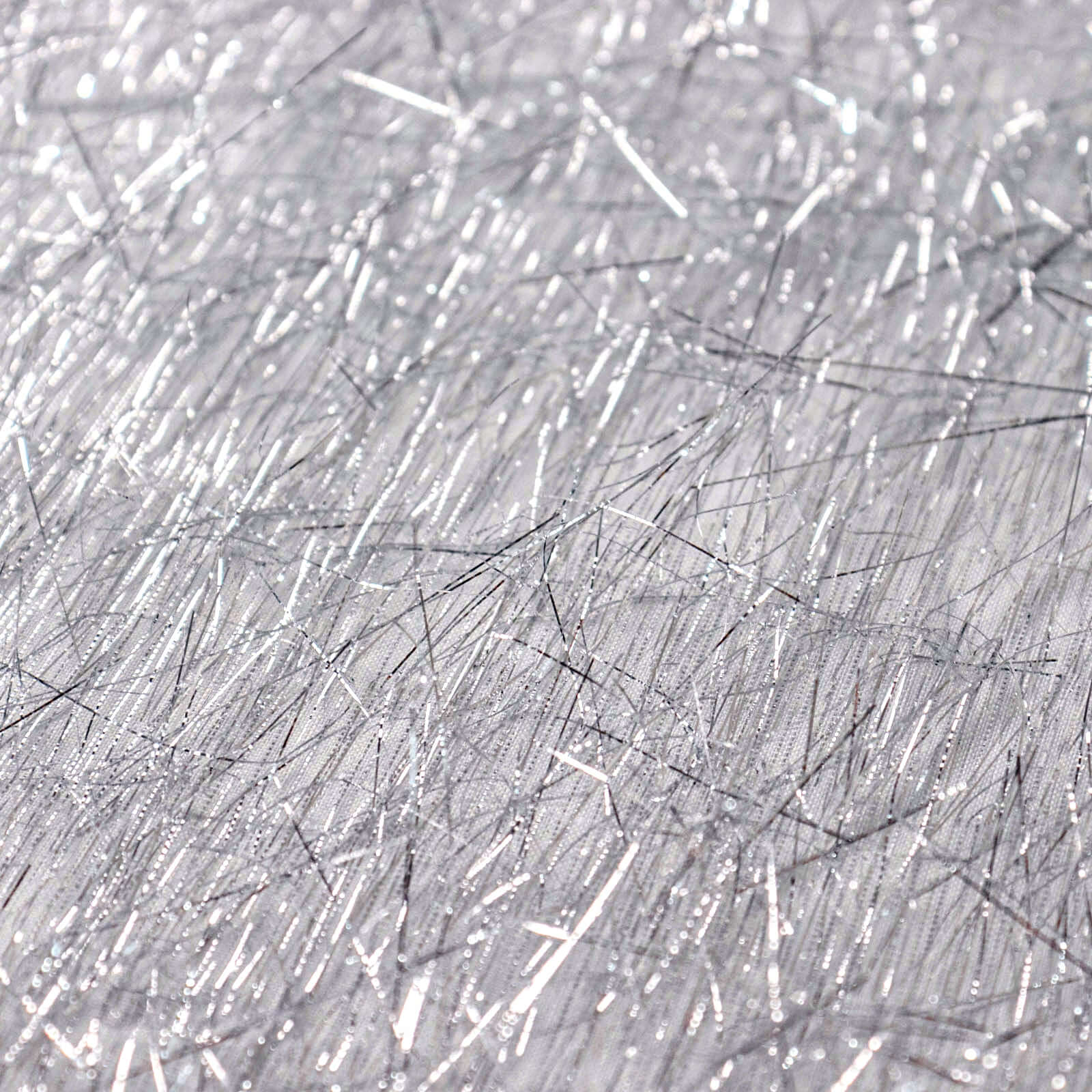 Polyester Round Tablecloth 120" Silver Metallic Fringe Shag Tinsel Table Cover - Image 10