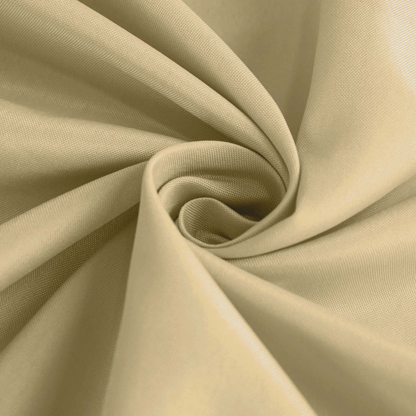 Polyester Round Tablecloth 132" Champagne - Seamless Finish Table Cover - Image 7