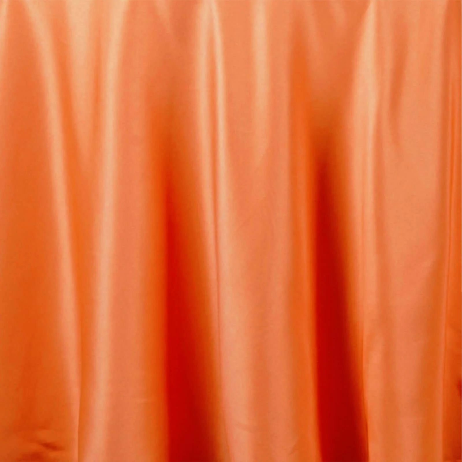 Polyester Round Tablecloth 132" Orange - Seamless Finish Table Cover - Image 8