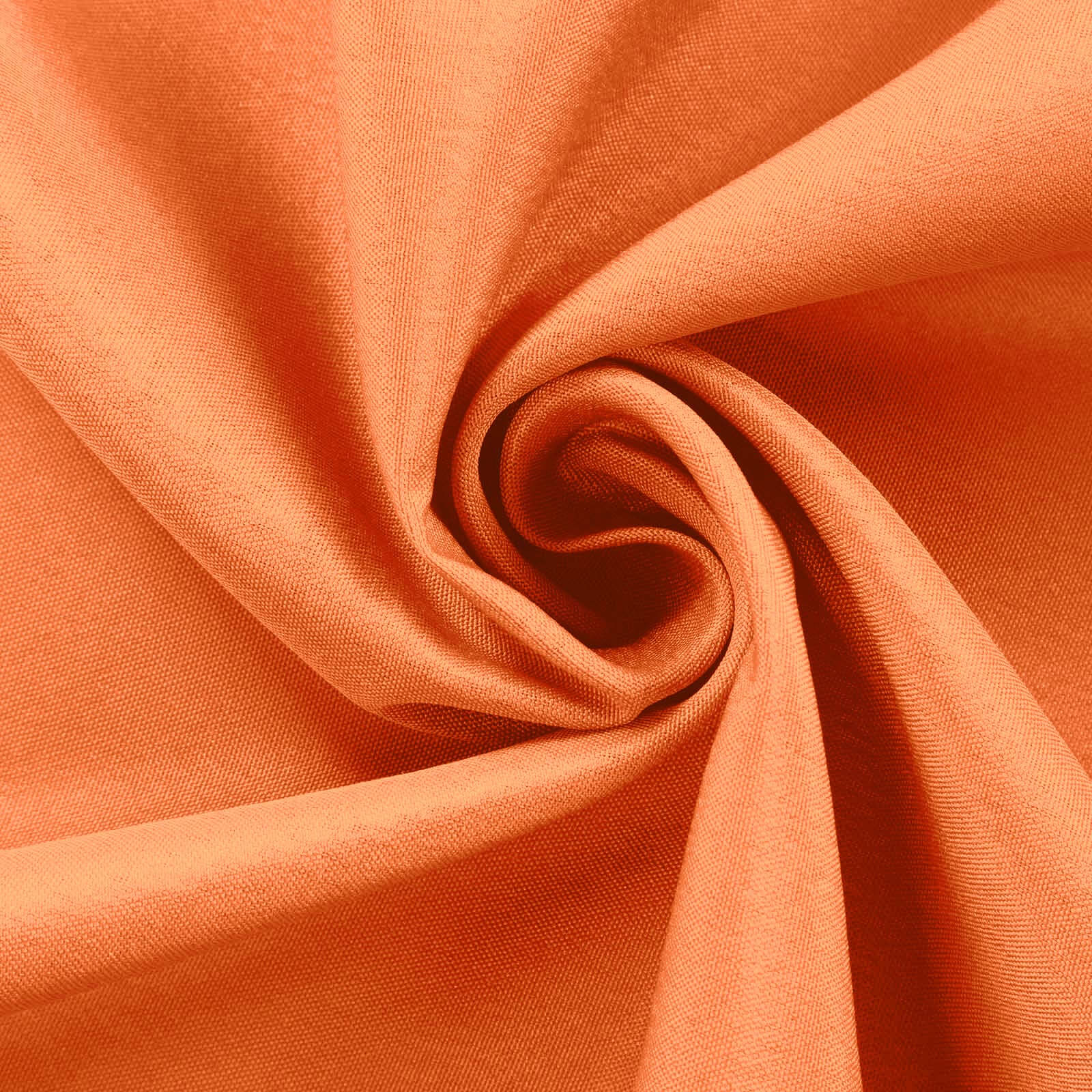 Polyester Round Tablecloth 132" Orange - Seamless Finish Table Cover - Image 9