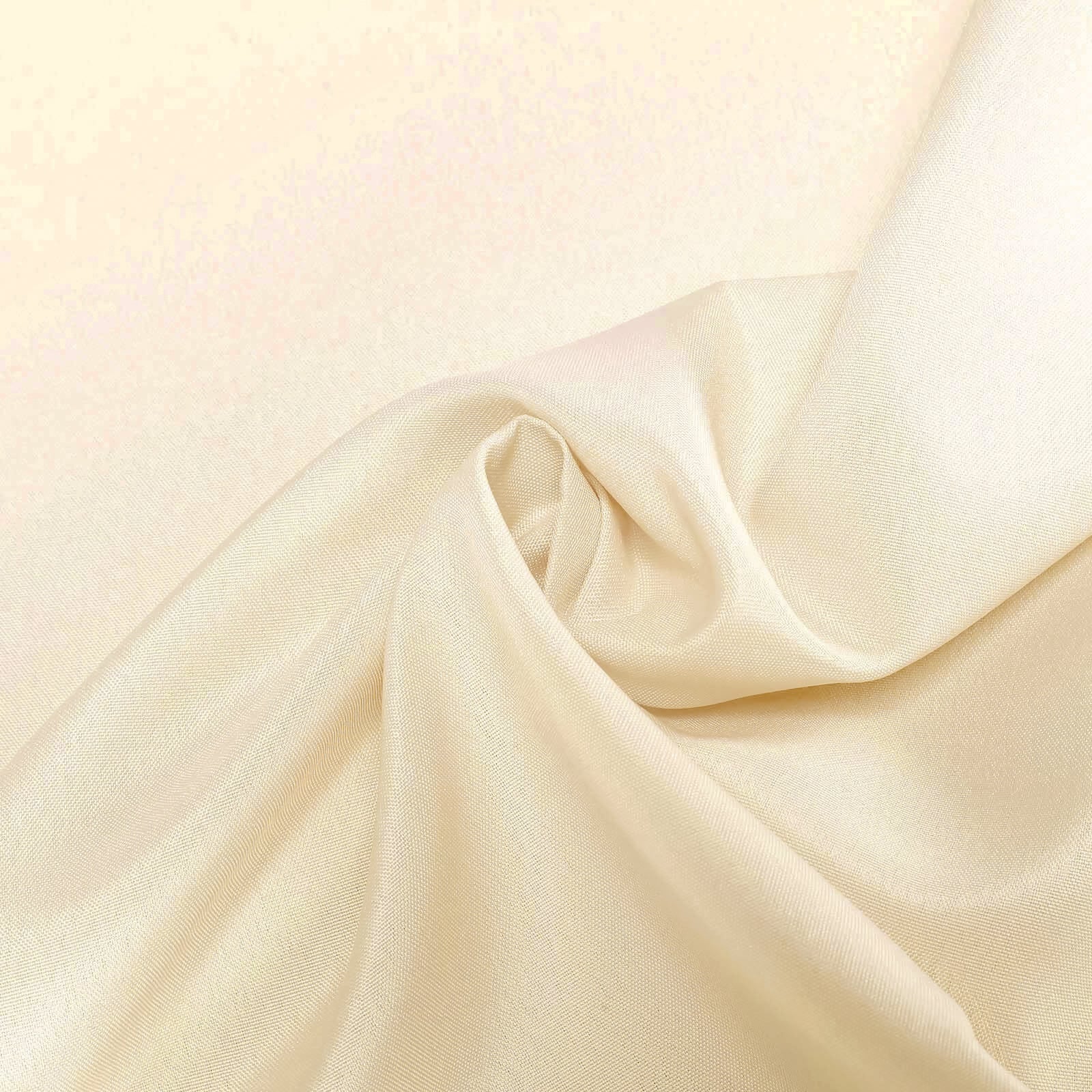 Polyester Round Tablecloth 70" Beige - Linen Texture Table Cover - Image 8