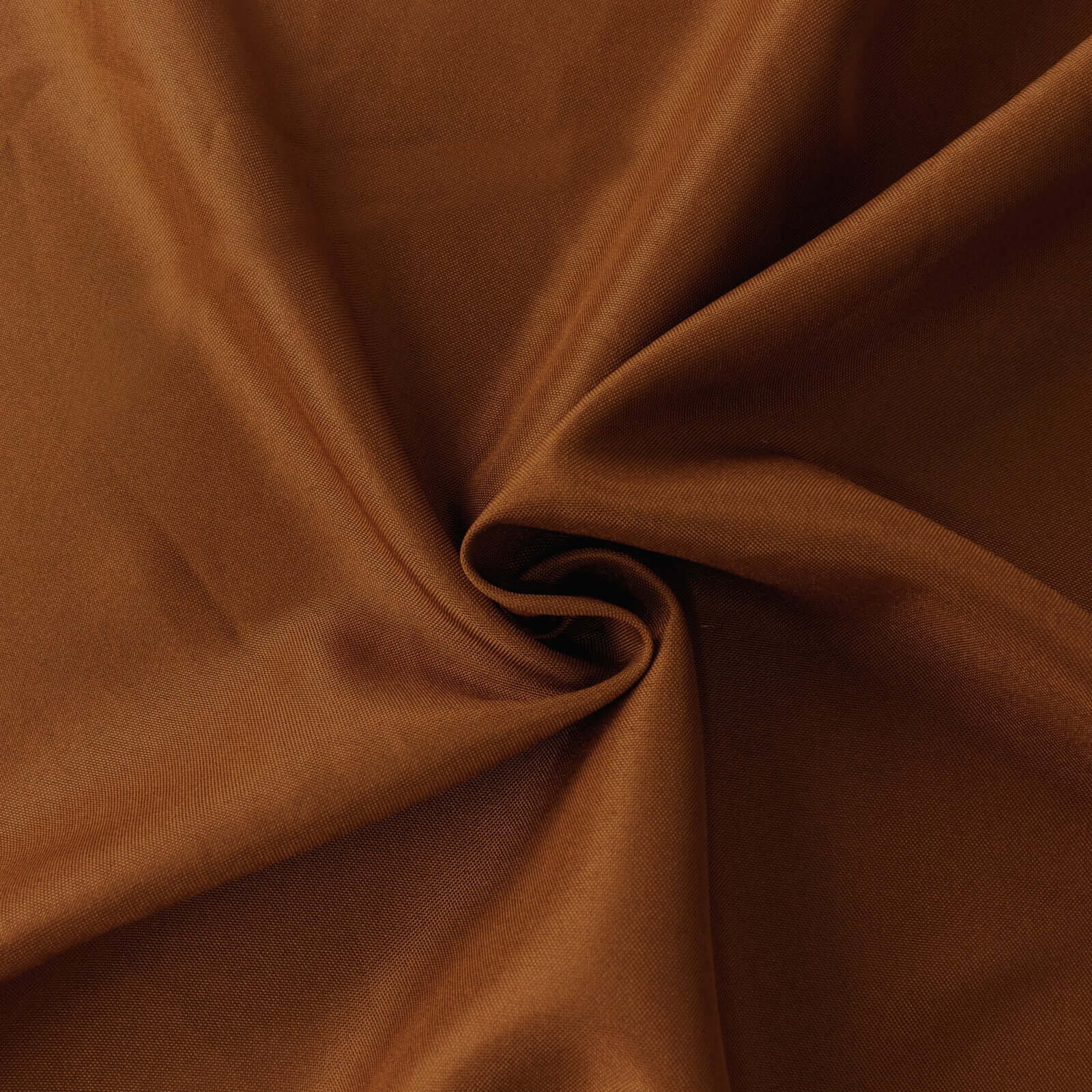 Polyester Round Tablecloth 90" Cinnamon Brown - Reusable & Durable Table Cover - Image 7