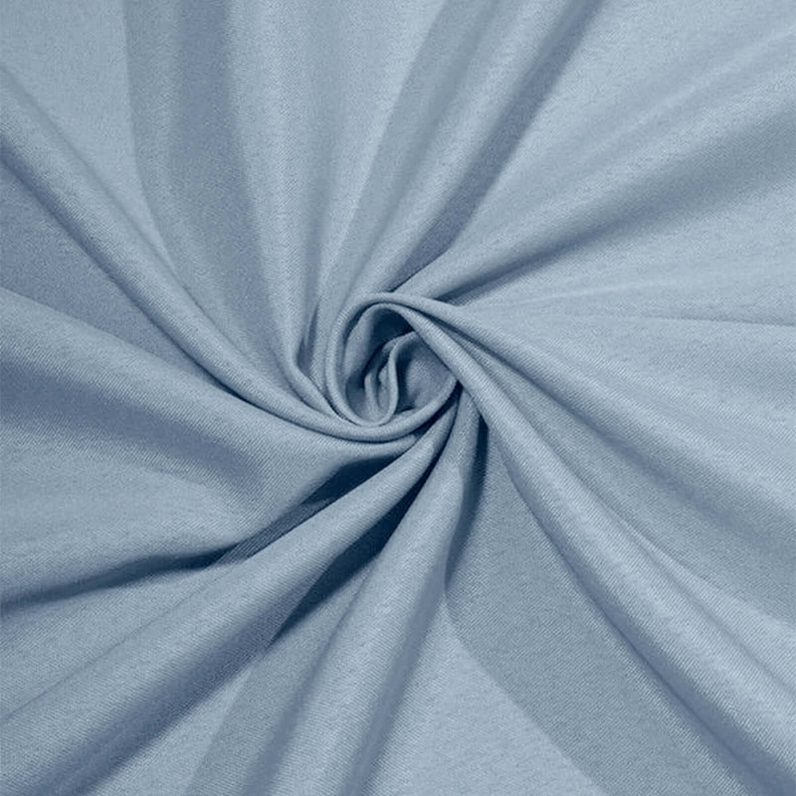 Polyester Round Tablecloth 90" Dusty Blue - Reusable & Durable Table Cover - Image 8