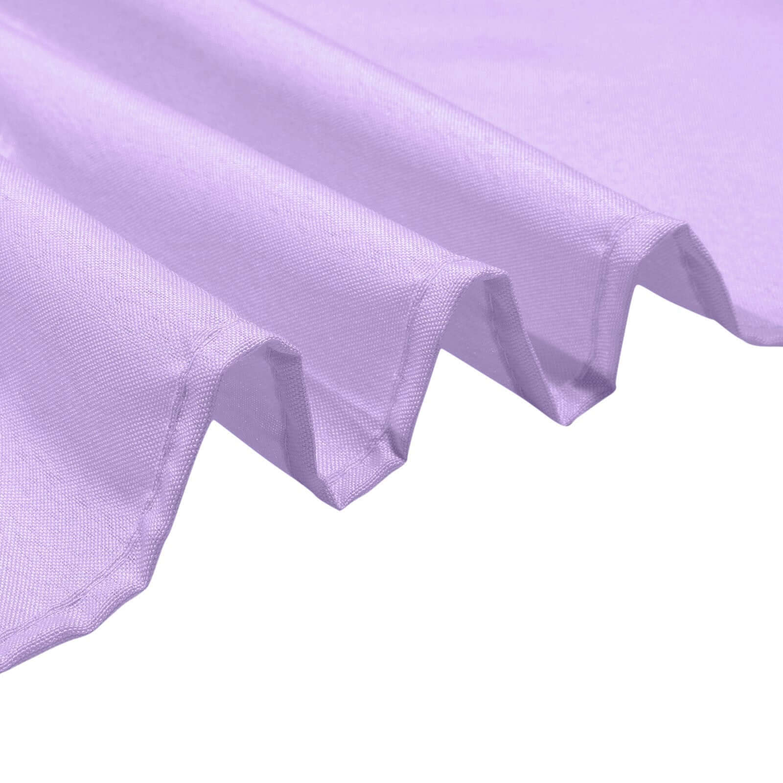 Polyester Round Tablecloth 90" Lavender Lilac - Reusable & Durable Table Cover - Image 8