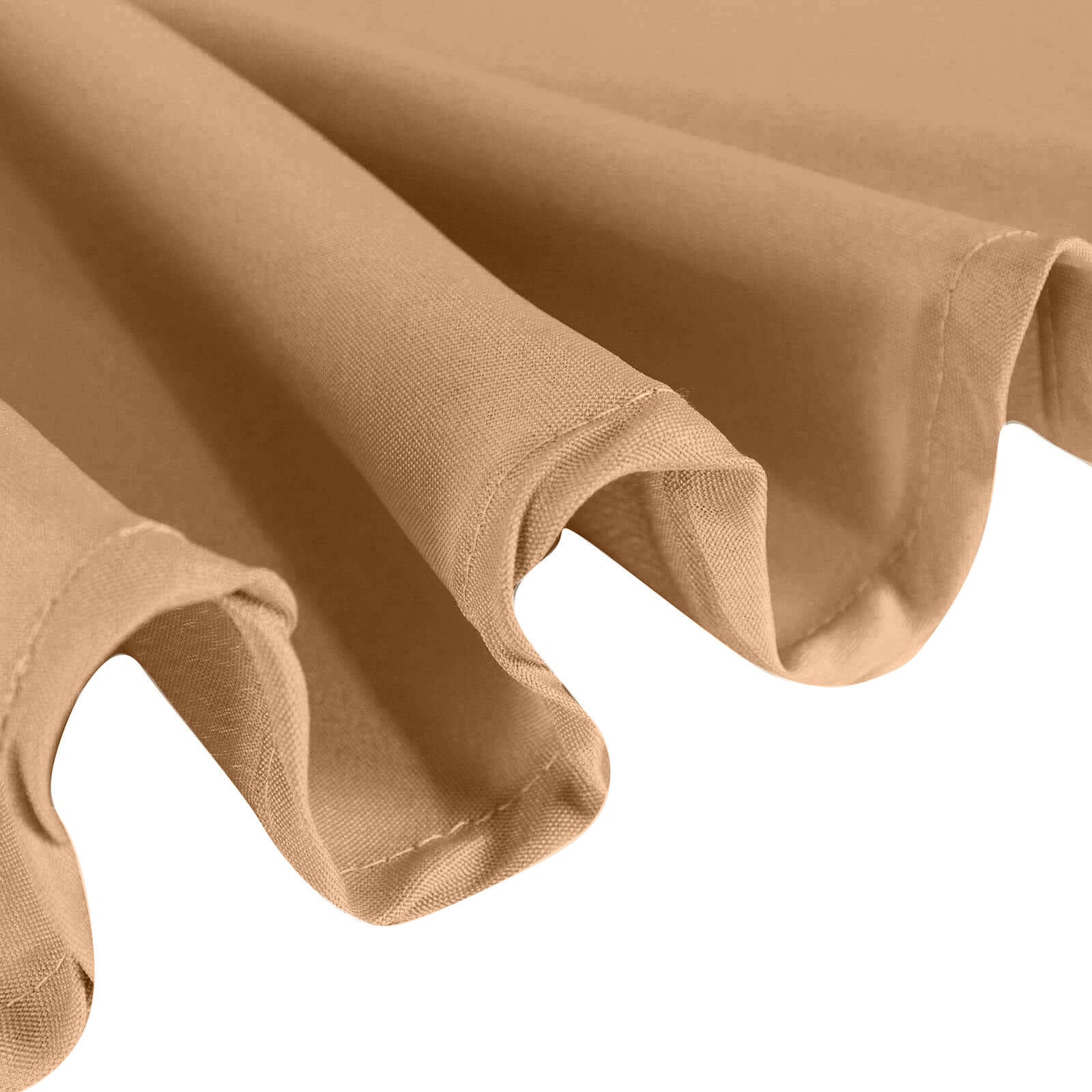 Polyester Round Tablecloth 90" Nude - Reusable & Durable Table Cover - Image 7