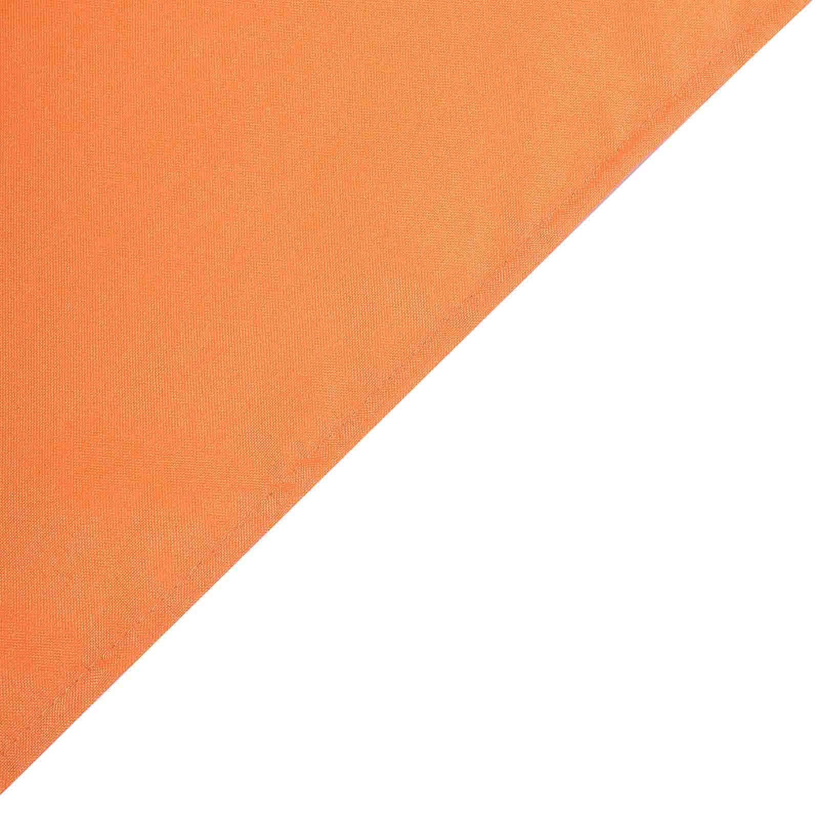 Polyester Round Tablecloth 90" Orange - Reusable & Durable Table Cover - Image 6
