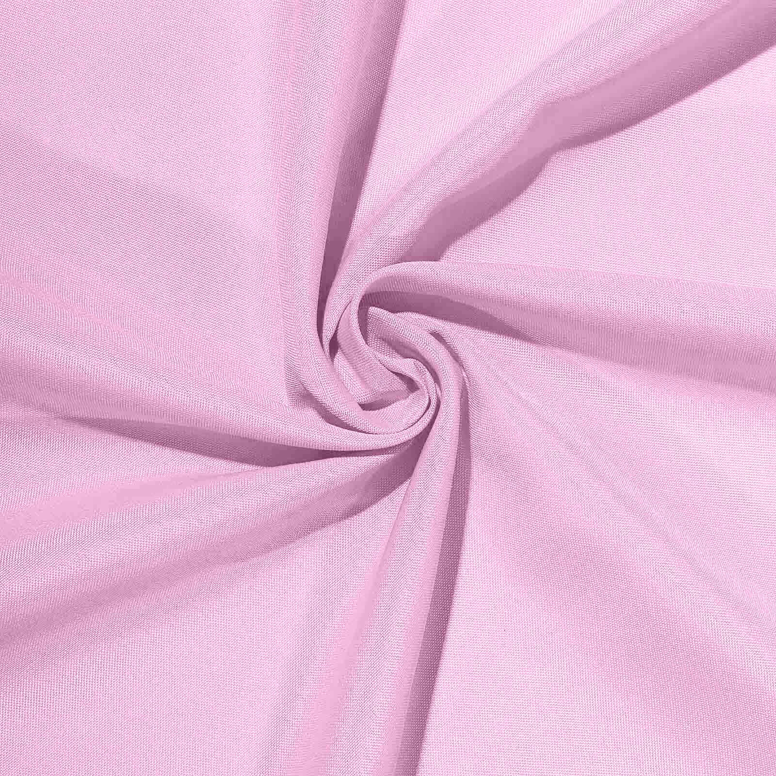 Polyester Round Tablecloth 90" Pink - Reusable & Durable Table Cover - Image 7