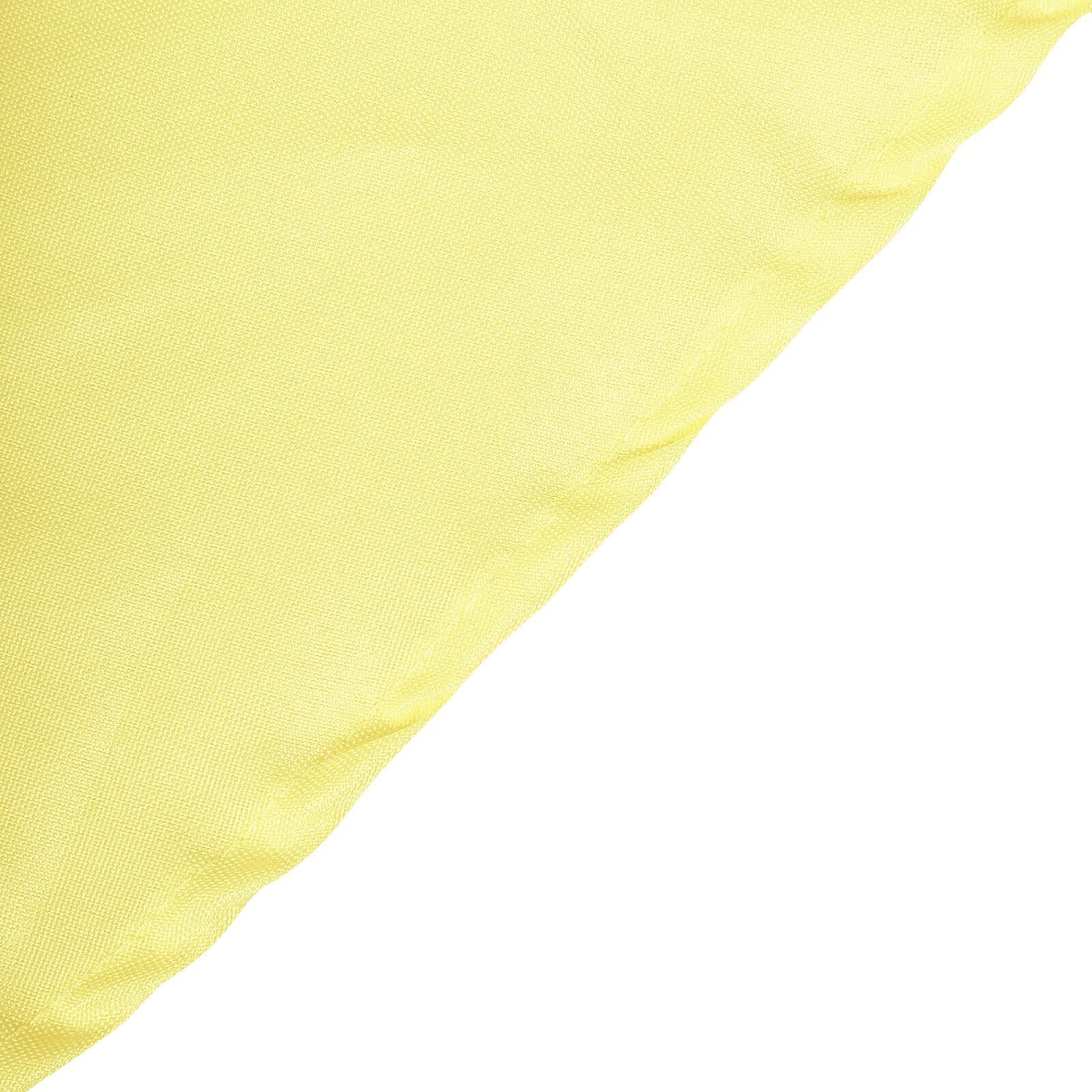 Polyester Round Tablecloth 90" Yellow - Reusable & Durable Table Cover - Image 7
