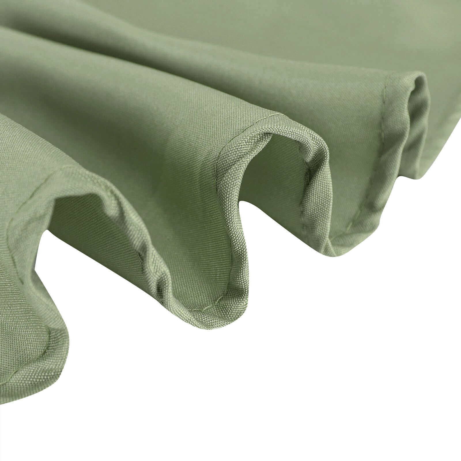 Polyester Square Table Overlay 54"x54" Dusty Sage Green - Wrinkle-Resistant Table Topper - Image 9