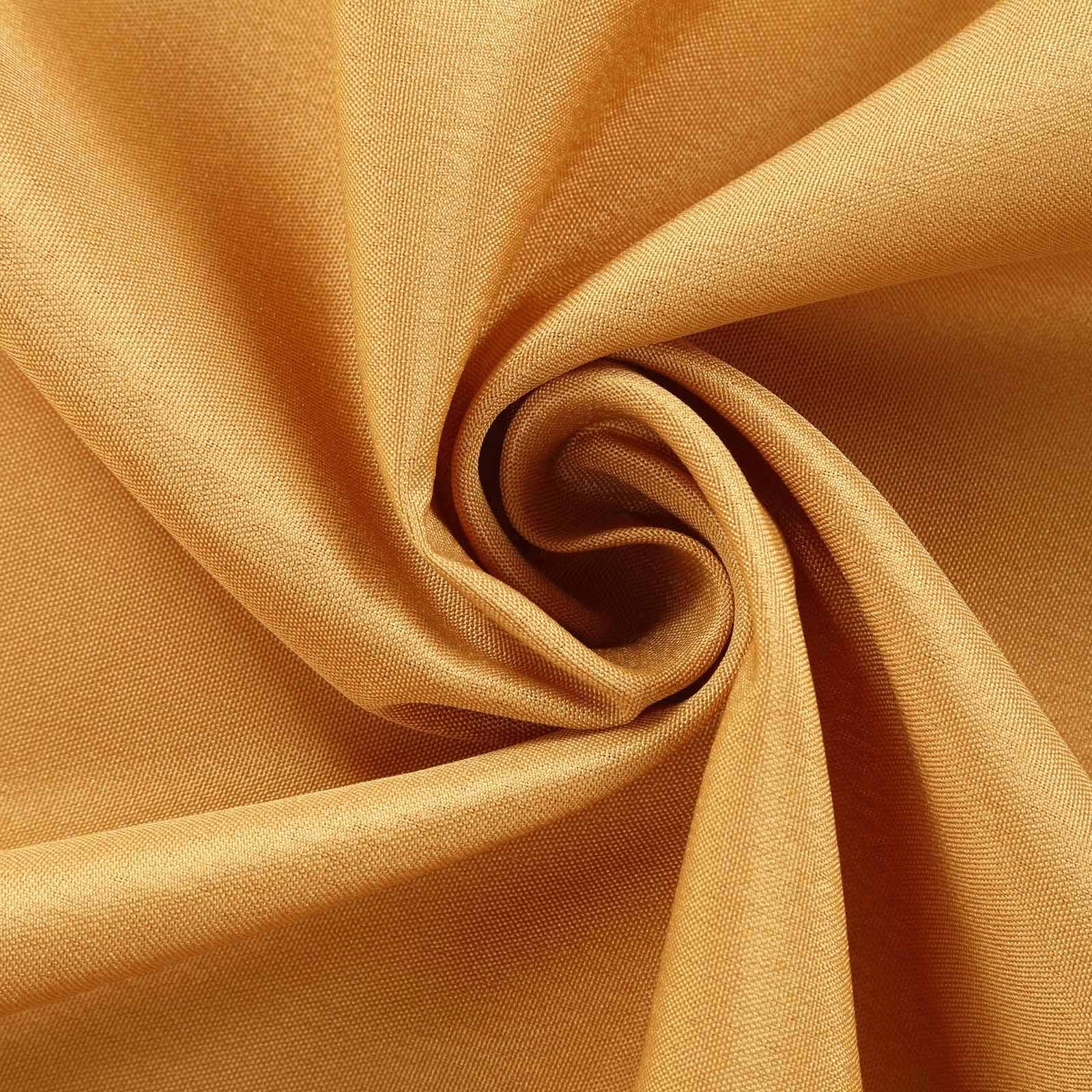Polyester Square Table Overlay 54"x54" Gold - Wrinkle-Resistant Table Topper for Classy Weddings & Events - Image 6