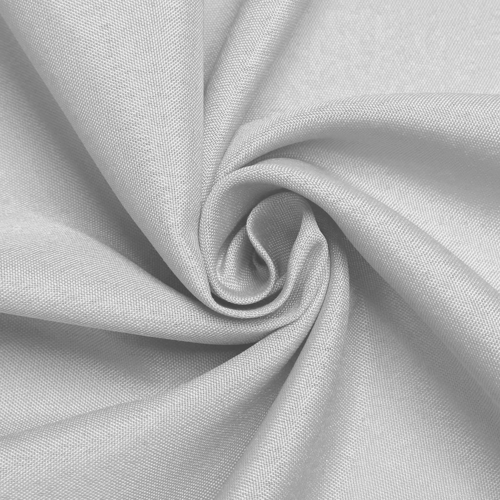 Polyester Square Table Overlay 54"x54" Silver - Wrinkle-Resistant Table Topper - Image 6