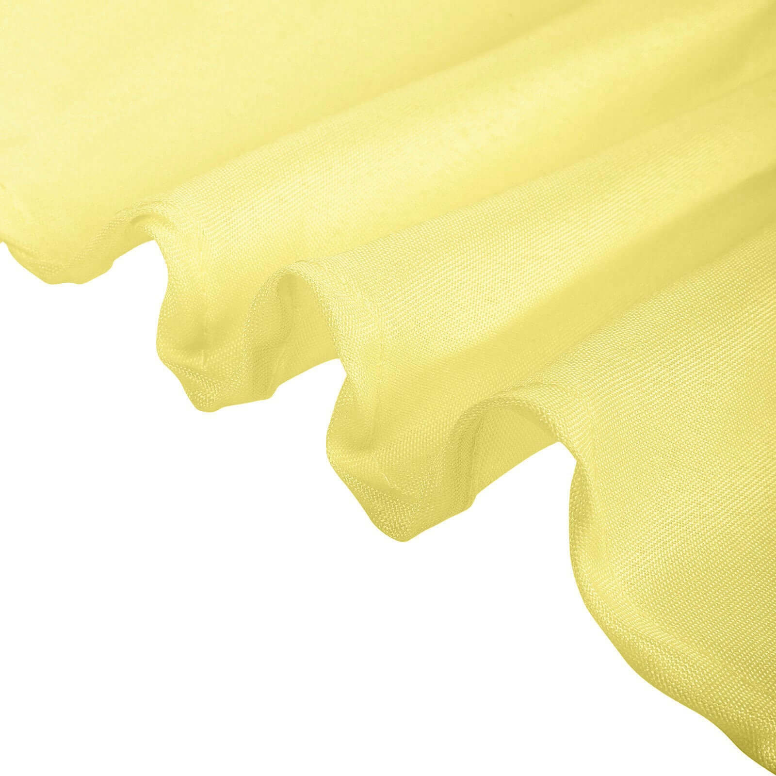 Polyester Square Table Overlay 54"x54" Yellow - Wrinkle-Resistant Table Topper - Image 6