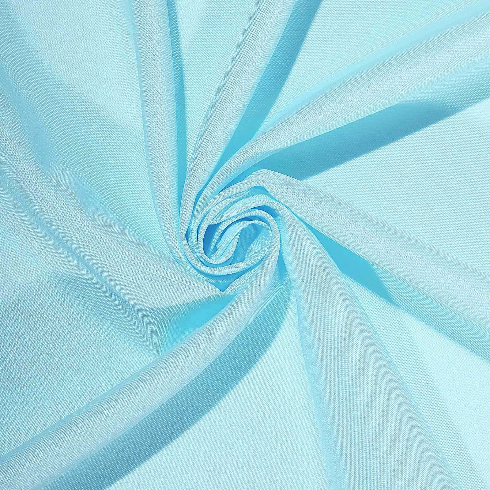 Polyester Square Table Overlay 70"x70" Light Blue - Wrinkle-Resistant Table Topper - Image 7