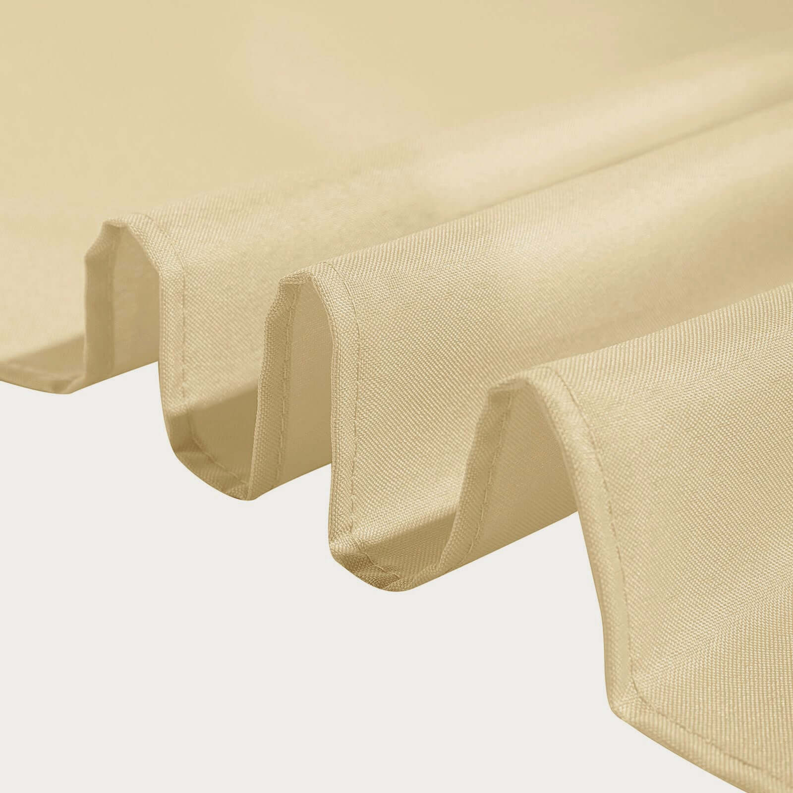 Polyester Square Table Overlay 90"x90" Champagne - Wrinkle-Resistant & Durable Table Topper - Image 6