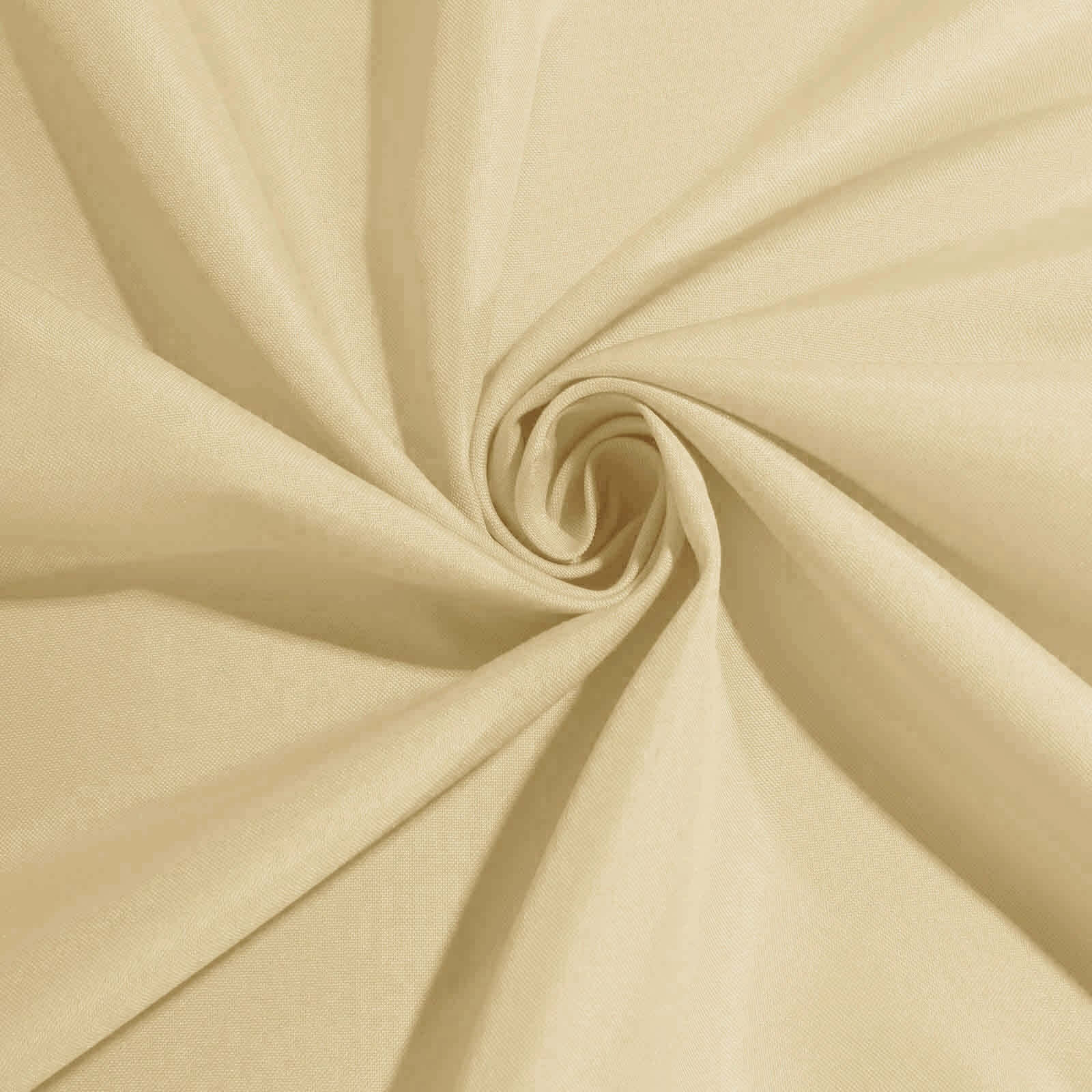 Polyester Square Table Overlay 90"x90" Champagne - Wrinkle-Resistant & Durable Table Topper - Image 8