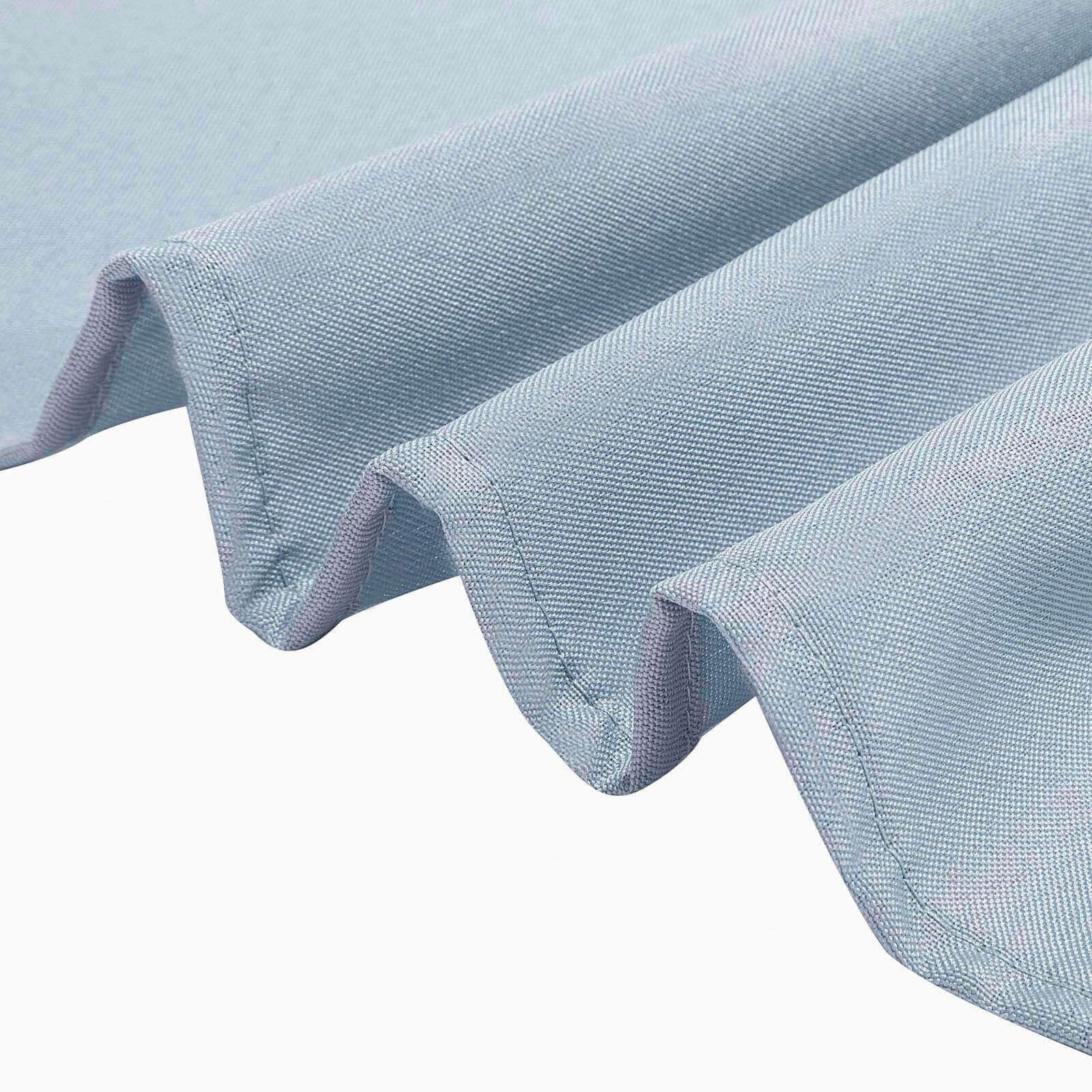 Polyester Square Table Overlay 90"x90" Dusty Blue - Wrinkle-Resistant & Durable Table Topper - Image 2