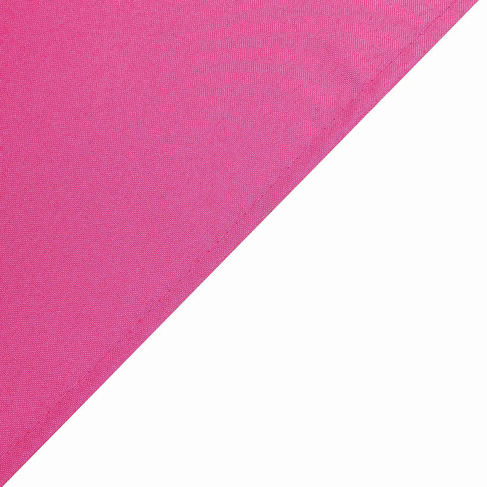 Polyester Square Table Overlay 90"x90" Fuchsia - Wrinkle-Resistant & Durable Table Topper - Image 8