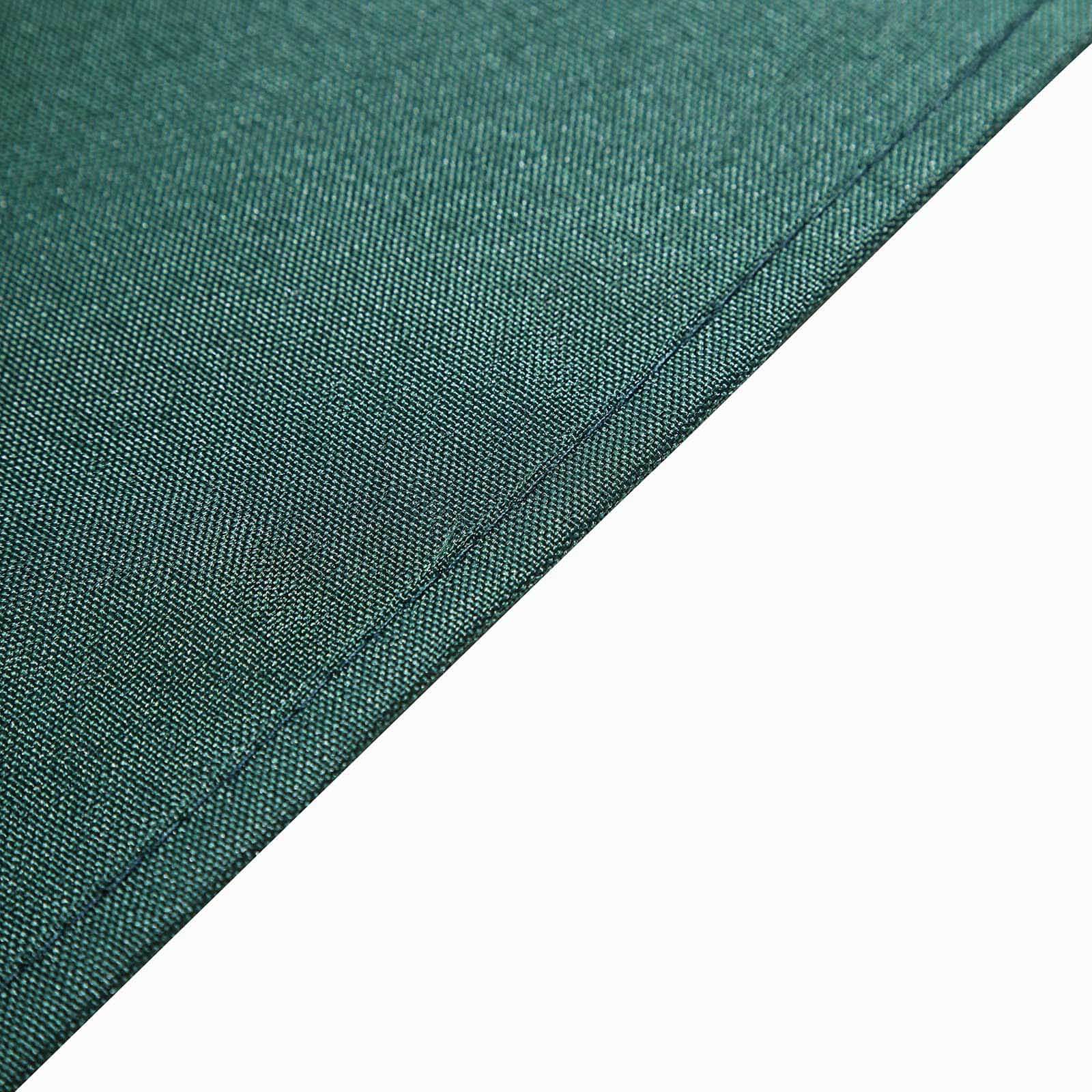 Polyester Square Table Overlay 90"x90" Hunter Emerald Green - Wrinkle-Resistant & Durable Table Topper - Image 7