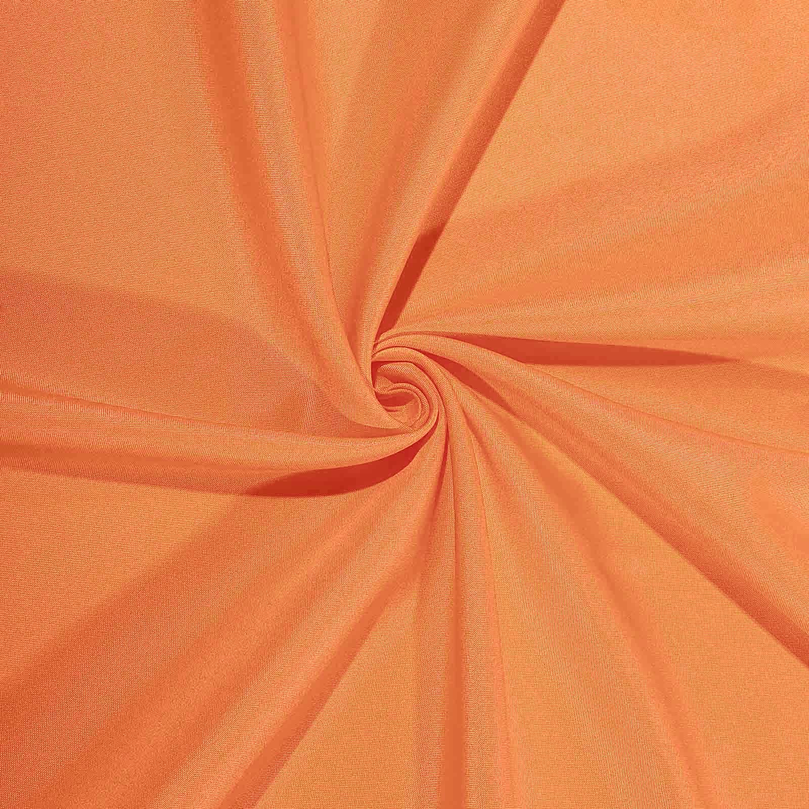 Polyester Square Table Overlay 90"x90" Orange - Wrinkle-Resistant & Durable Table Topper - Image 8