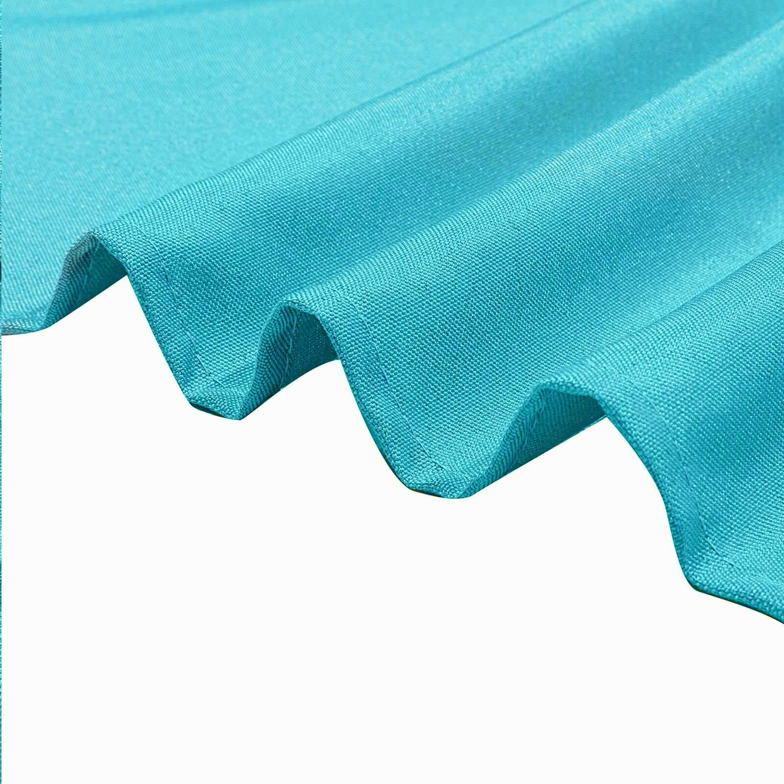 Polyester Square Table Overlay 90"x90" Turquoise - Wrinkle-Resistant & Durable Table Topper - Image 6