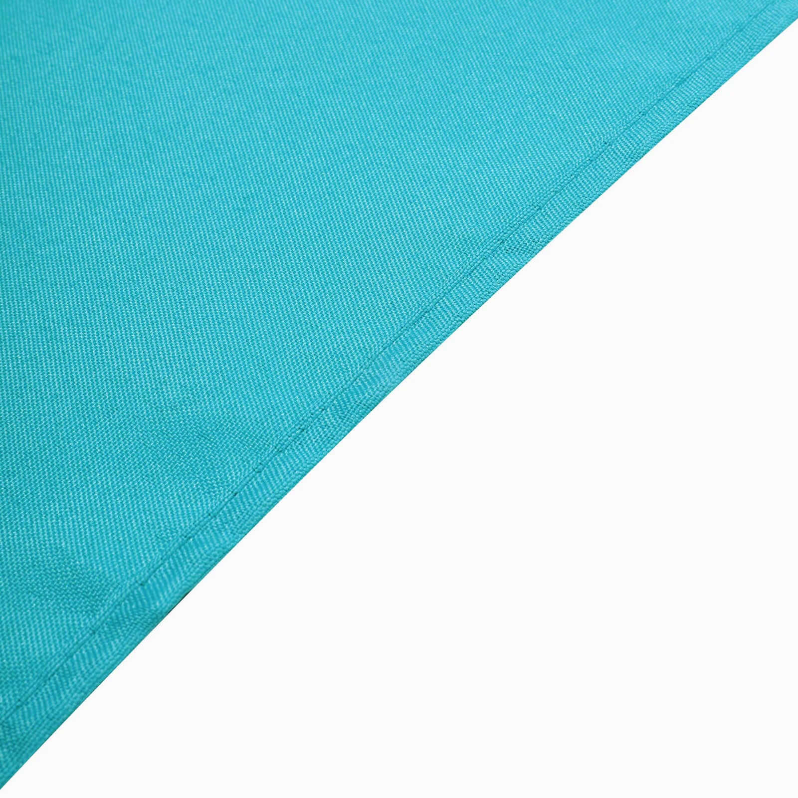 Polyester Square Table Overlay 90"x90" Turquoise - Wrinkle-Resistant & Durable Table Topper - Image 8