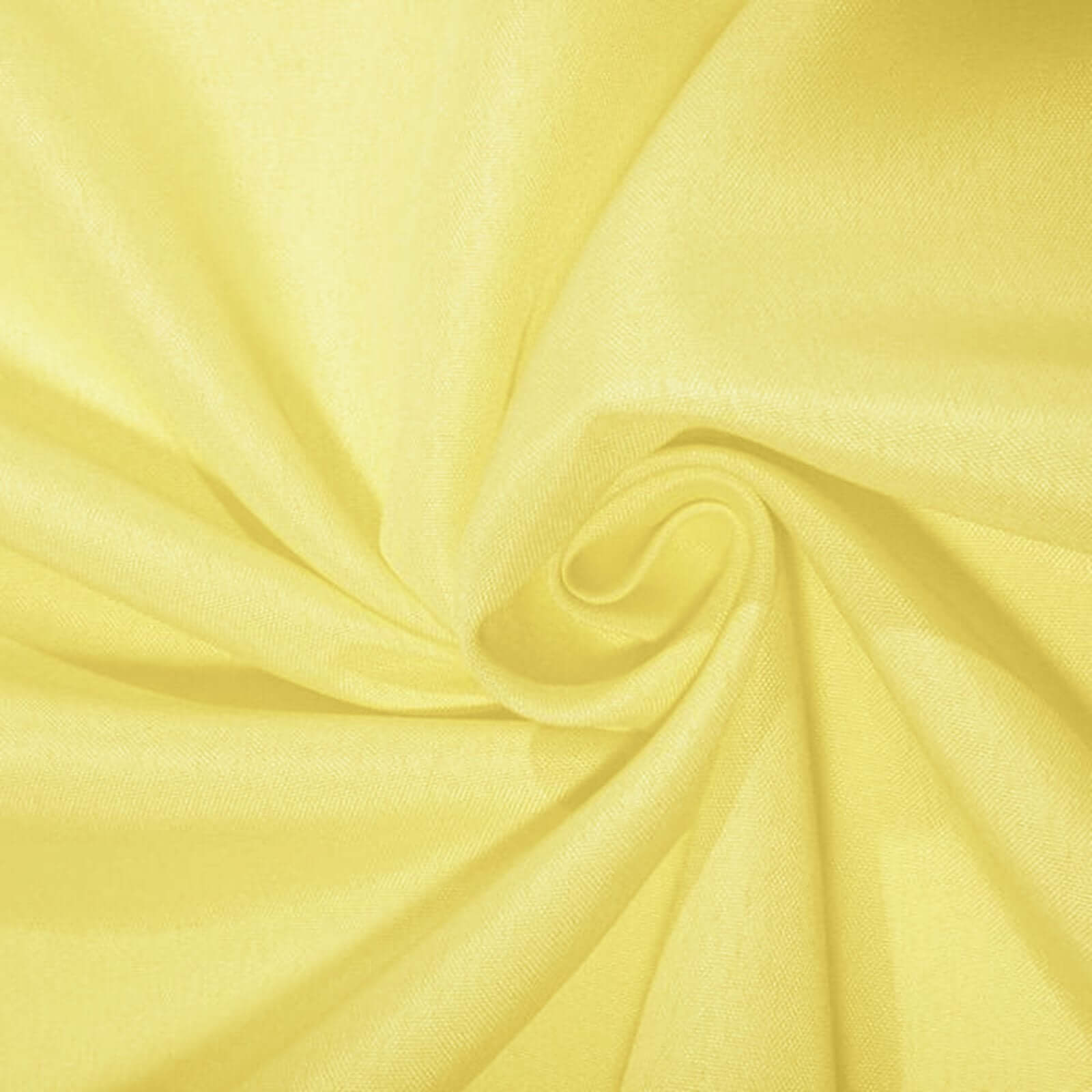 Polyester Square Table Overlay 90"x90" Yellow - Wrinkle-Resistant & Durable Table Topper - Image 3
