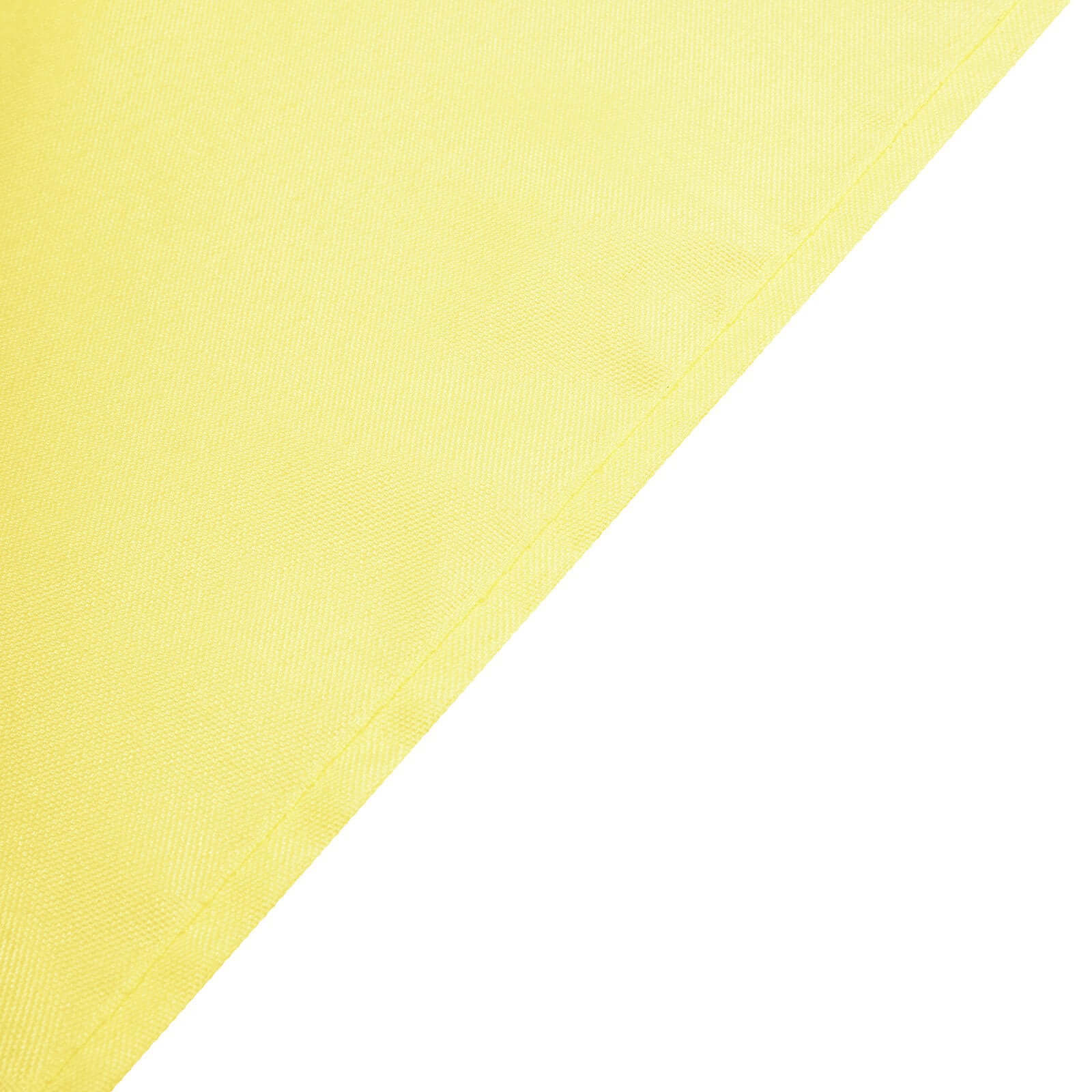 Polyester Square Table Overlay 90"x90" Yellow - Wrinkle-Resistant & Durable Table Topper - Image 7