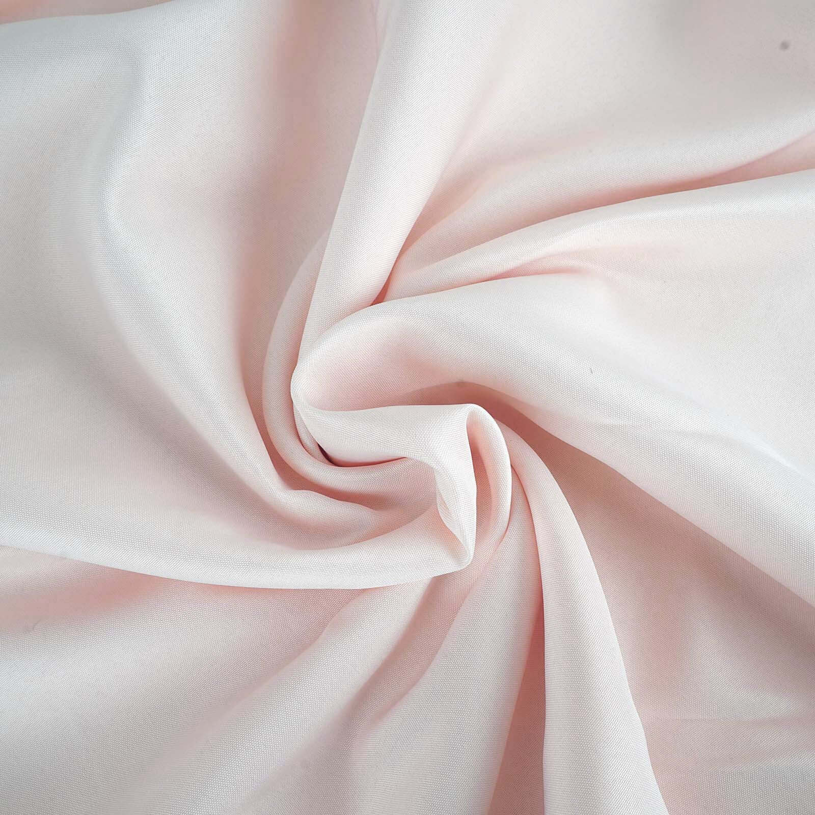 Polyester Square Tablecloth 54"x54" Blush - Wrinkle-Resistant Table Cover - Image 7