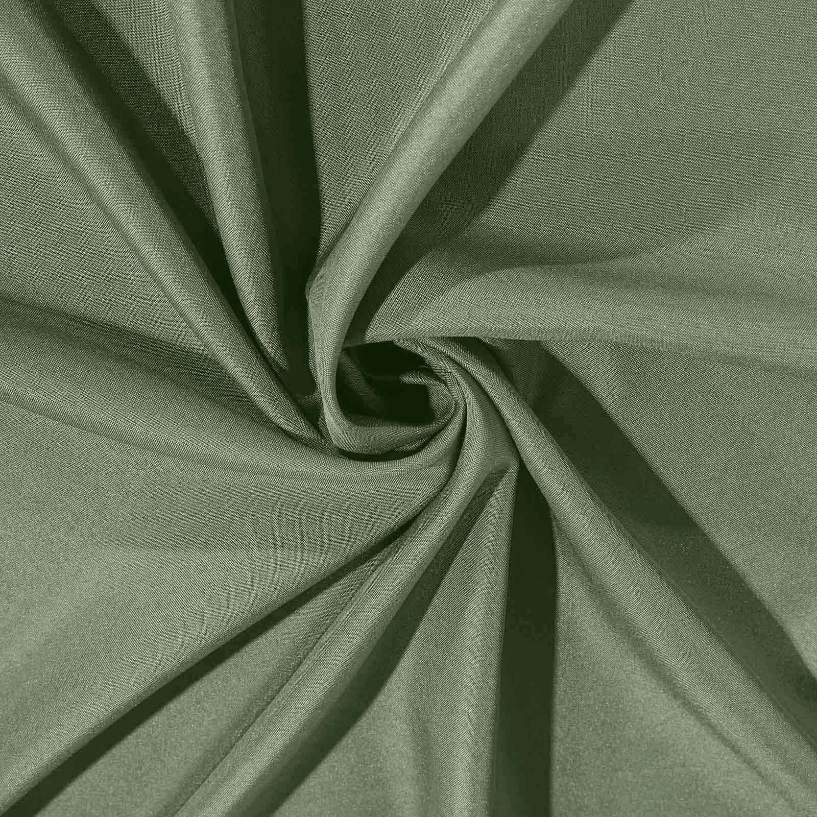 Polyester Square Tablecloth 54"x54" Olive Green - Wrinkle-Resistant Table Cover - Image 8