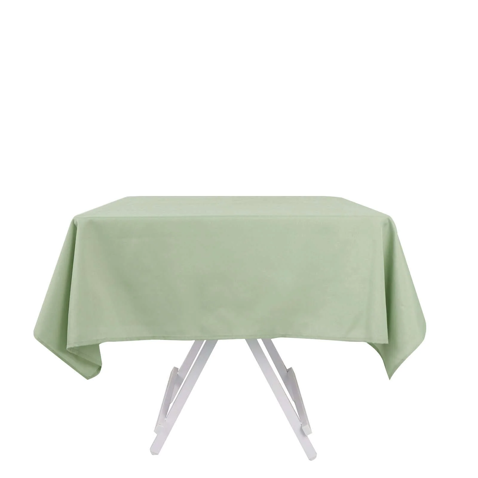 Polyester Square Tablecloth 54"x54" Sage Green - Wrinkle-Resistant Table Cover - Image 5
